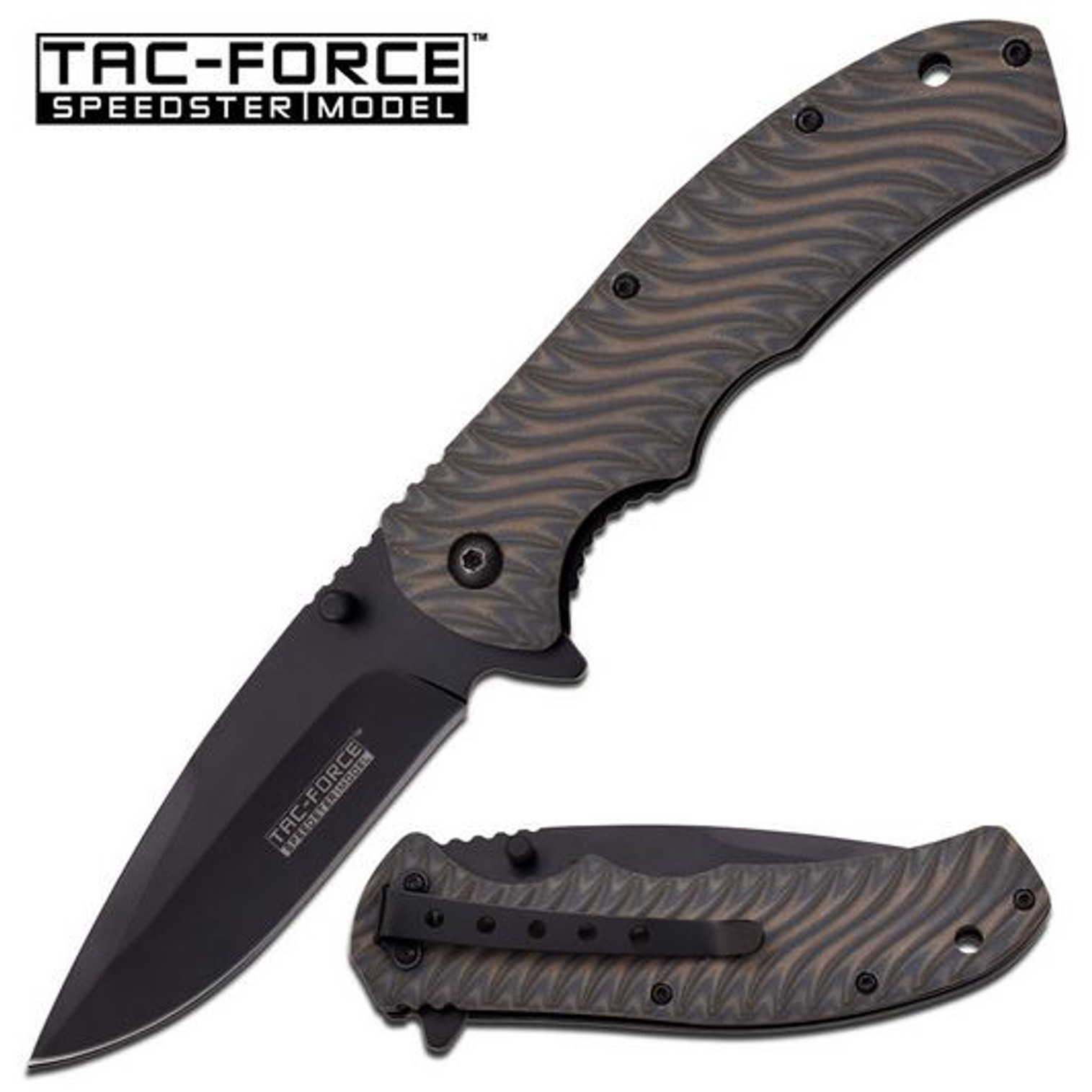 Tac Force TF833G10 Textured G-10 Assisted Open