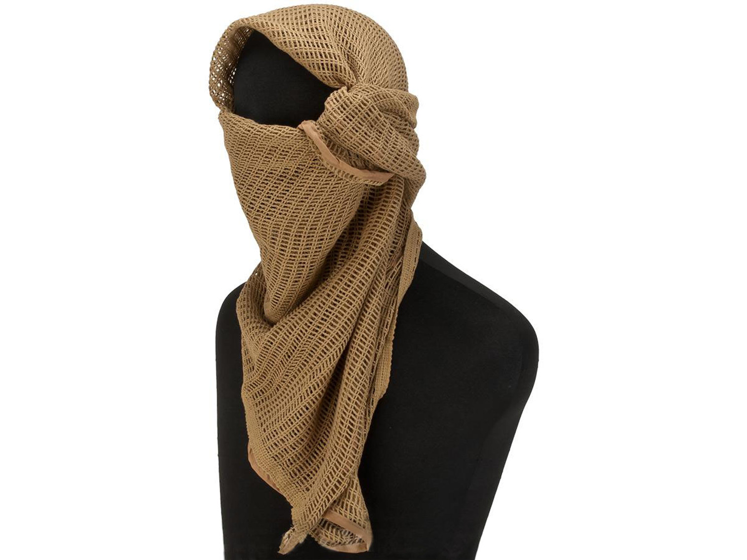 Military Grade 100% Cotton Sniper Veil Head Wrap / Scarf - Desert