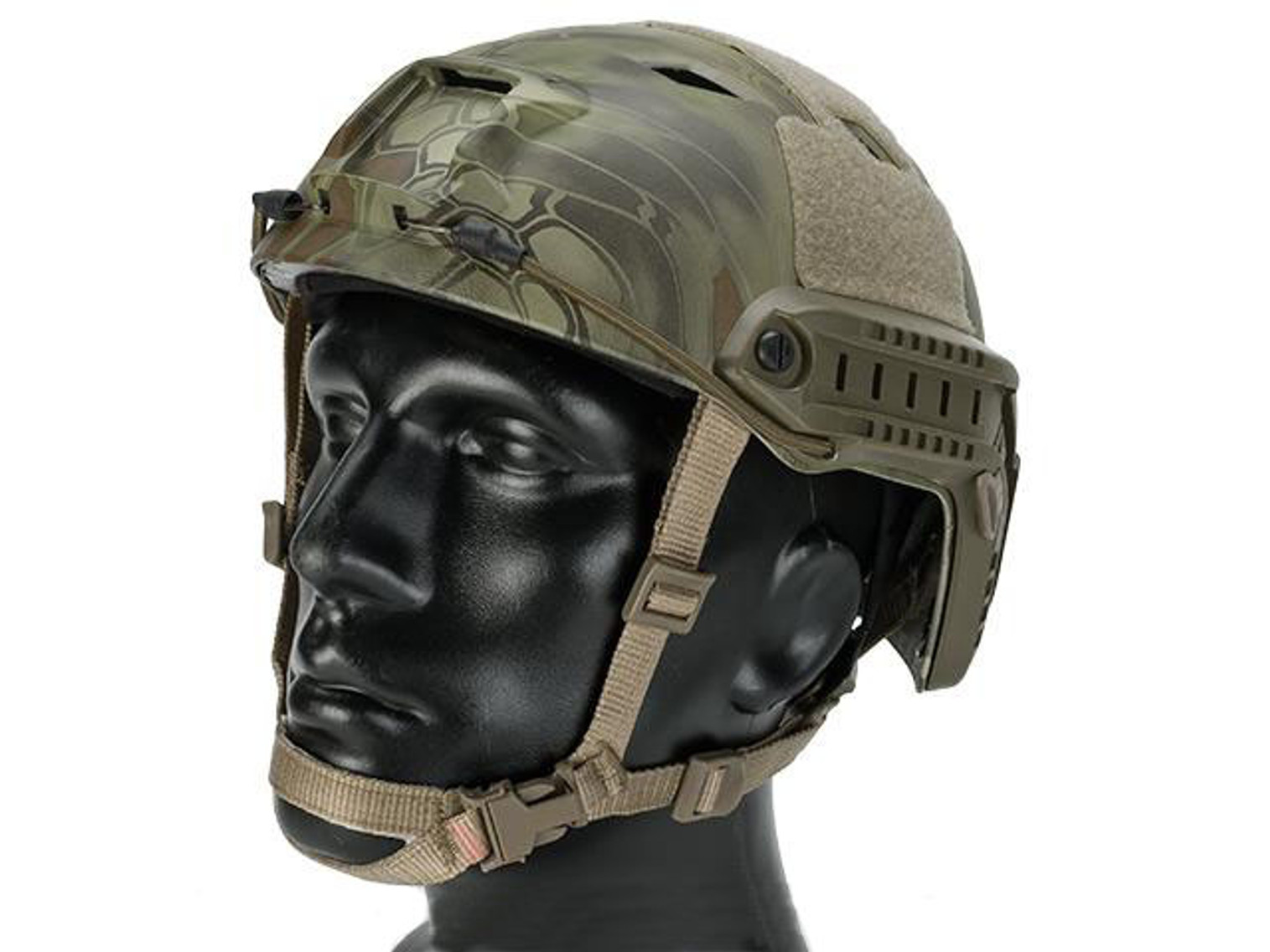 6mmProShop Bump Type Tactical Airsoft Helmet (BJ Type / Advanced / Kryptek Mandrake)