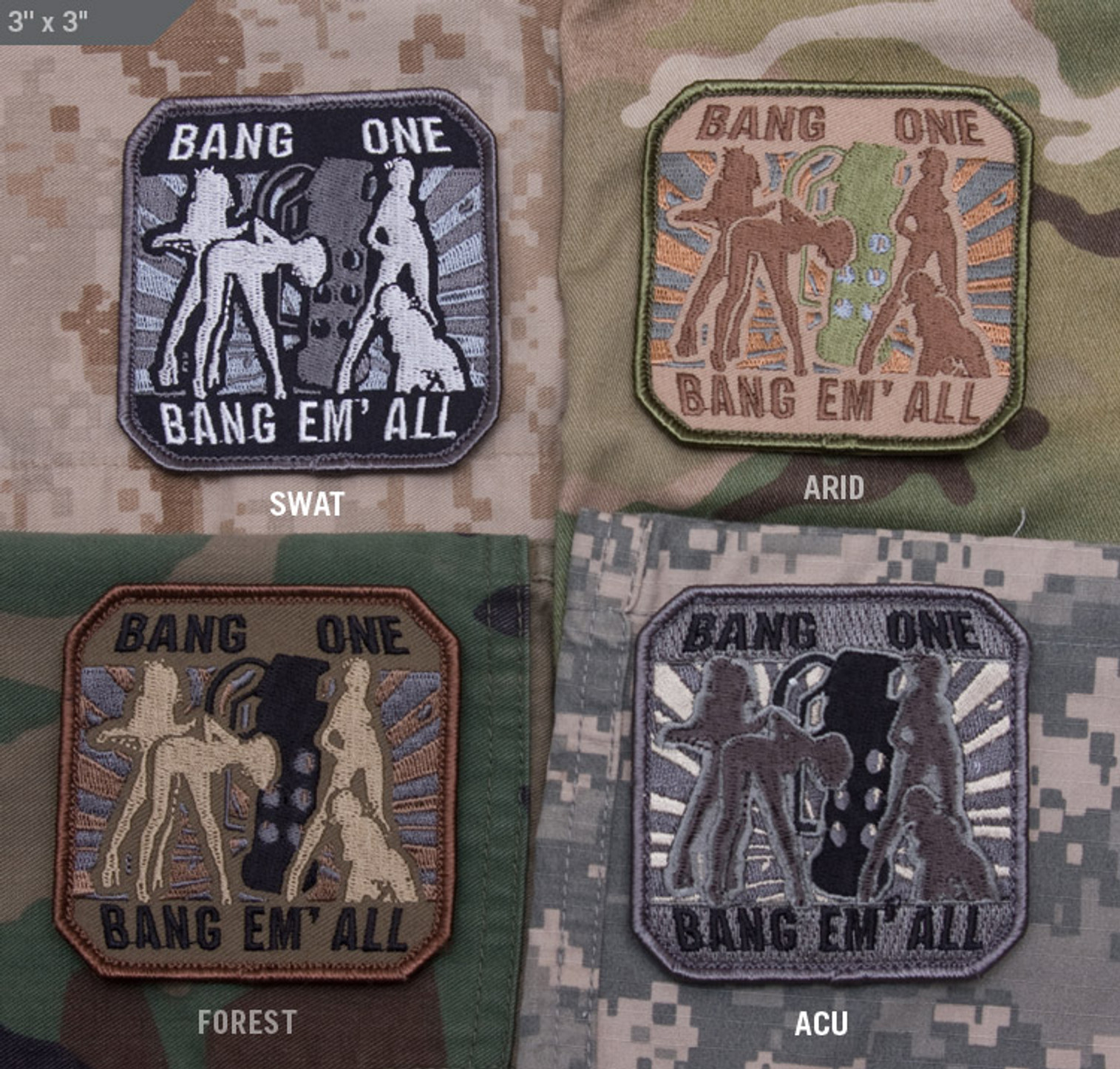 Bang One, Bang Em' All Large - Morale Patch