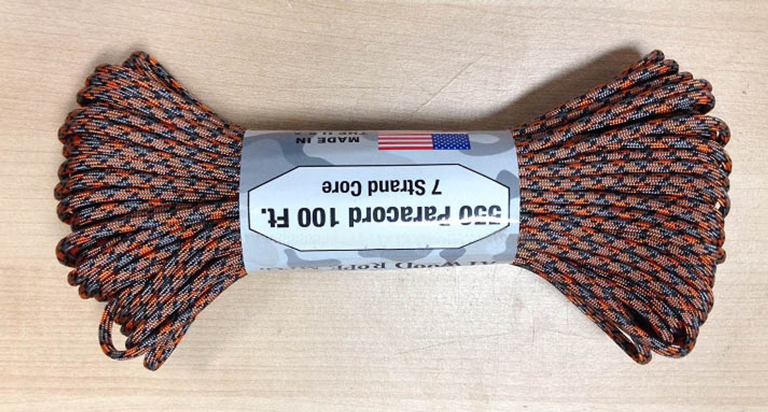 550 Paracord, 100Ft. - Rust