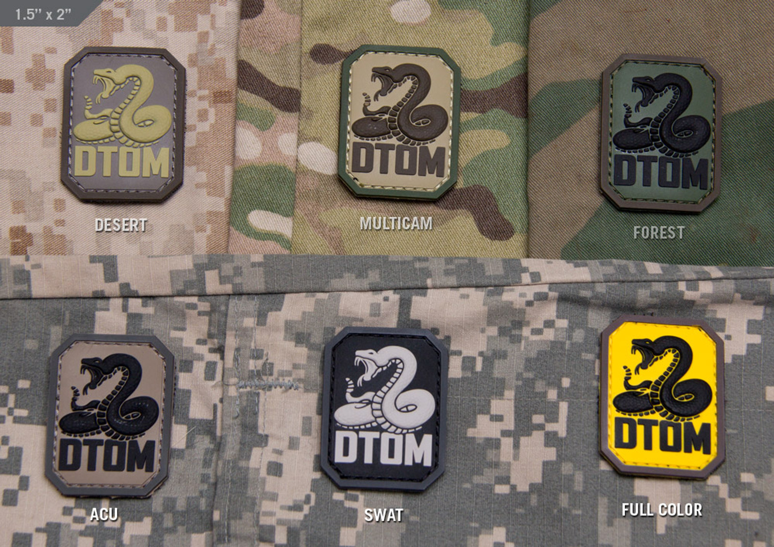 DTOM - PVC - Morale Patch