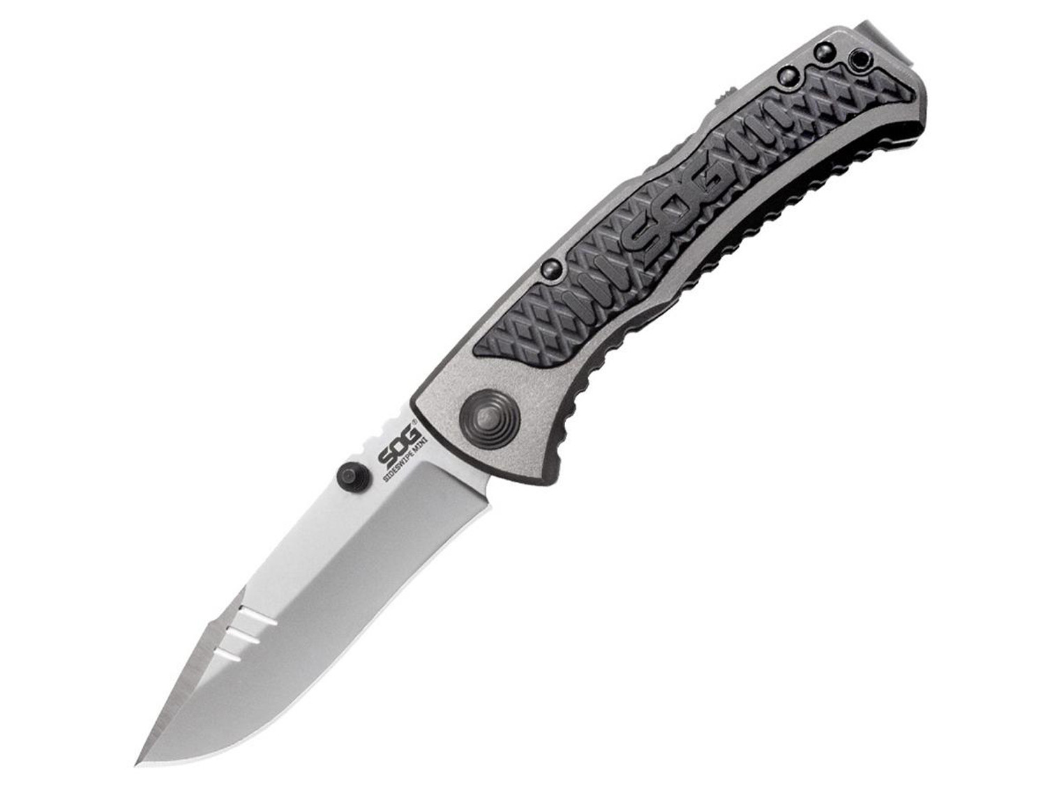 SOG Knives "Sideswipe Mini" Folding Knife - Beadblasted