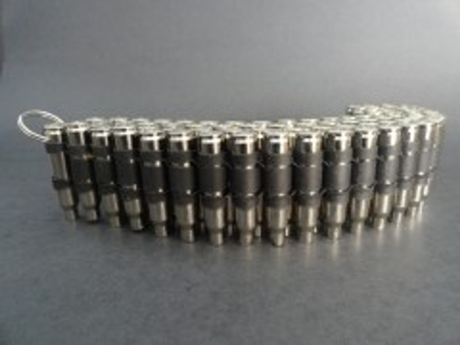 .223 Caliber Bullet Belt - No Tips - Nickle Casings/Black Links