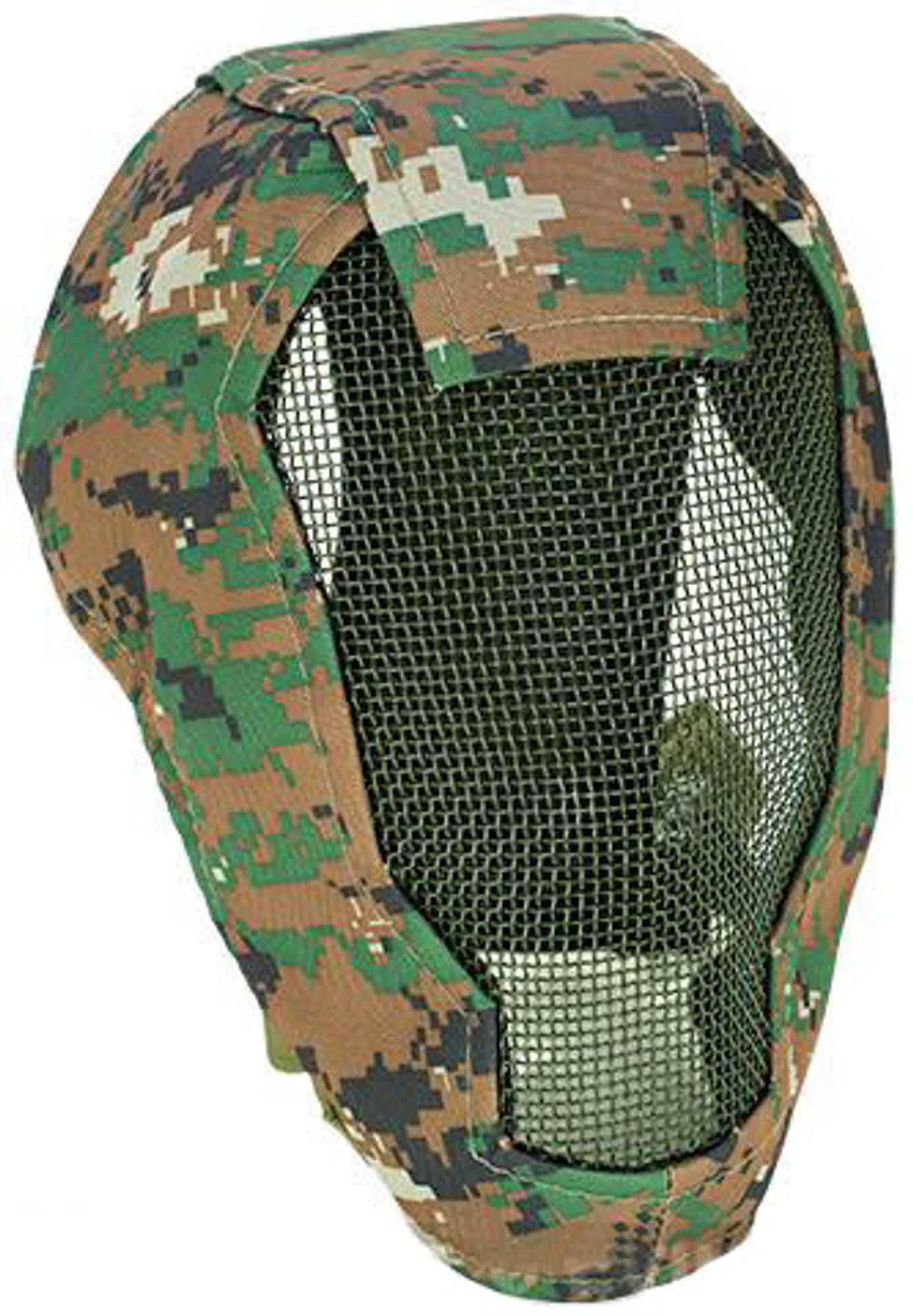 Matrix Iron Face Carbon Steel "Striker" Gen4 Metal Mesh Full Face Mask - Digital Woodland