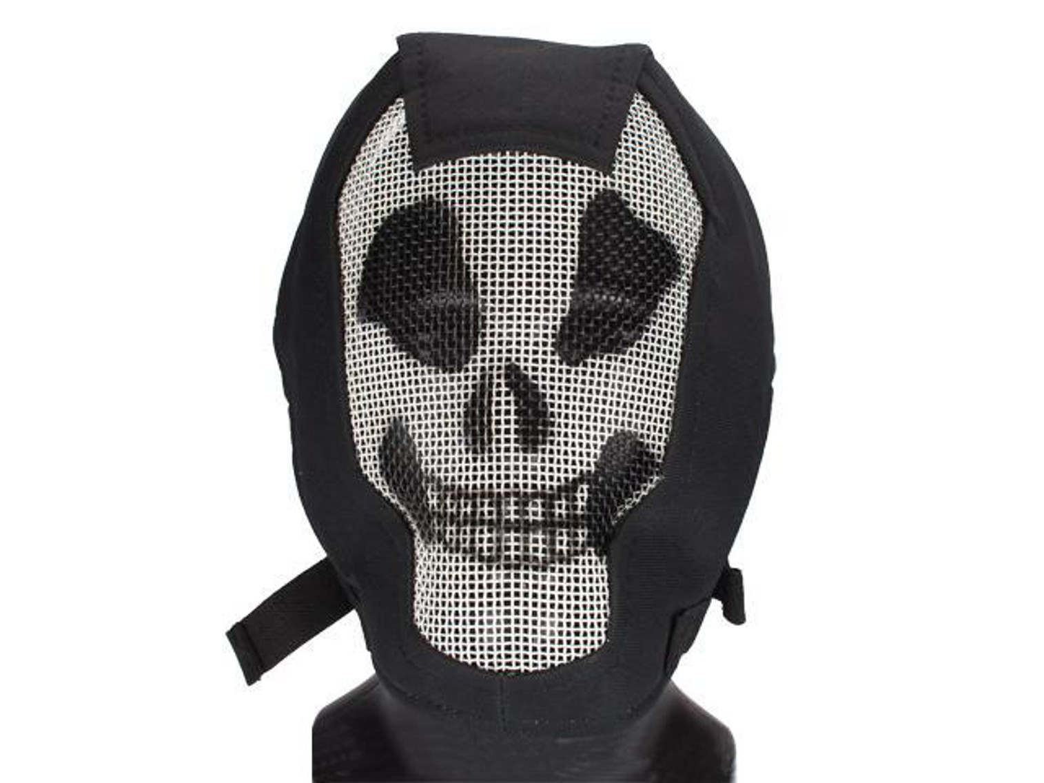 Matrix Iron Face Carbon Steel "Striker" Gen4 Metal Mesh Full Face Mask - "Ghost"