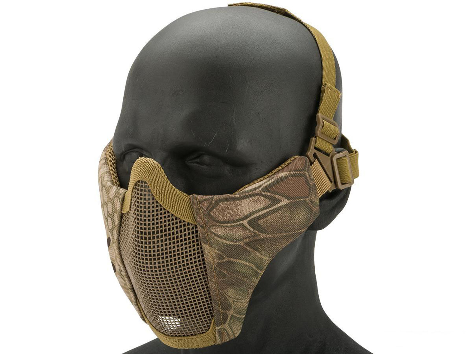 Matrix Low Profile Iron Face Padded Lower Half Face Mask (Color: Arid Serpent)
