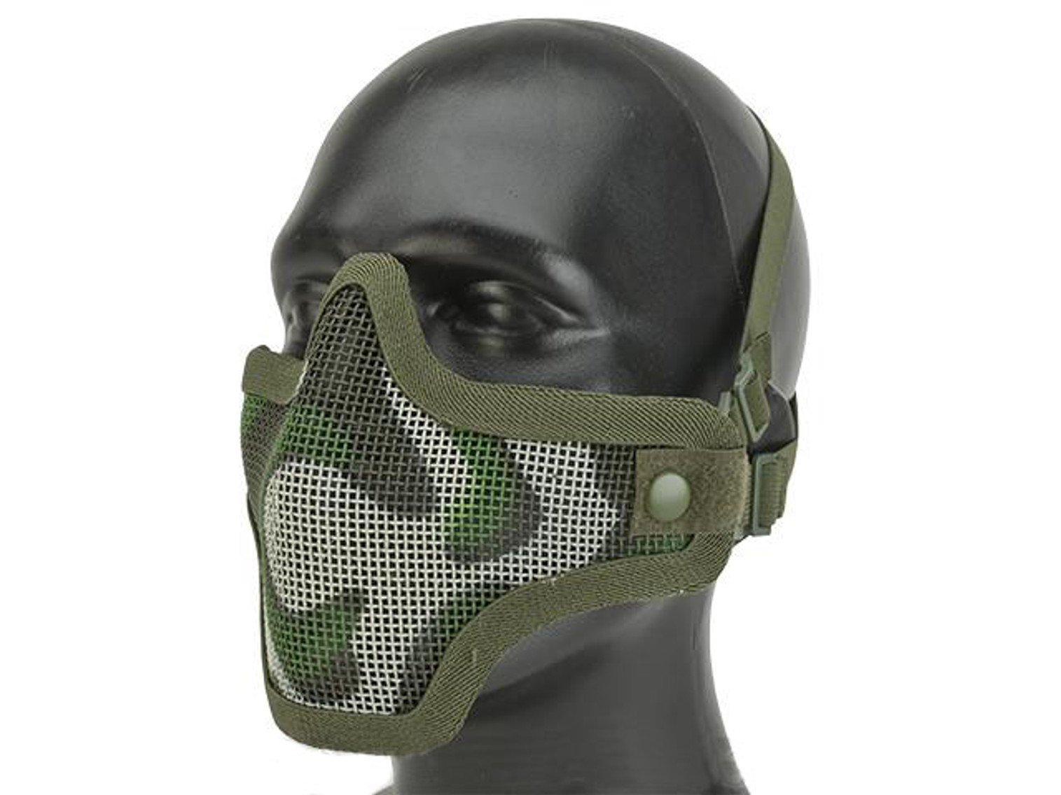 Matrix Striker Helmet Full Face Carbon Steel Mesh Mask (Color: Black)