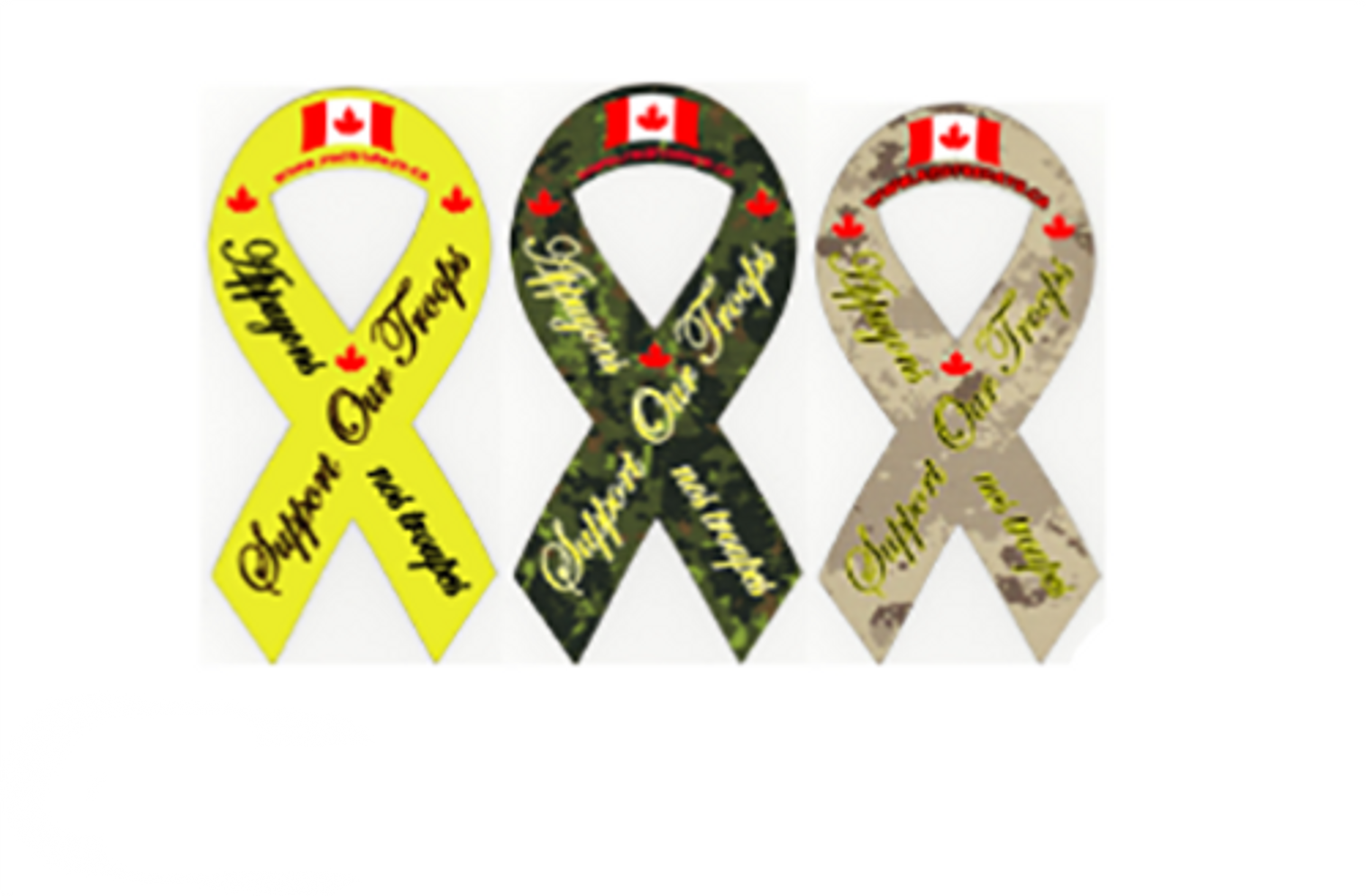 Support Our Troops  Magnetic Ribbon