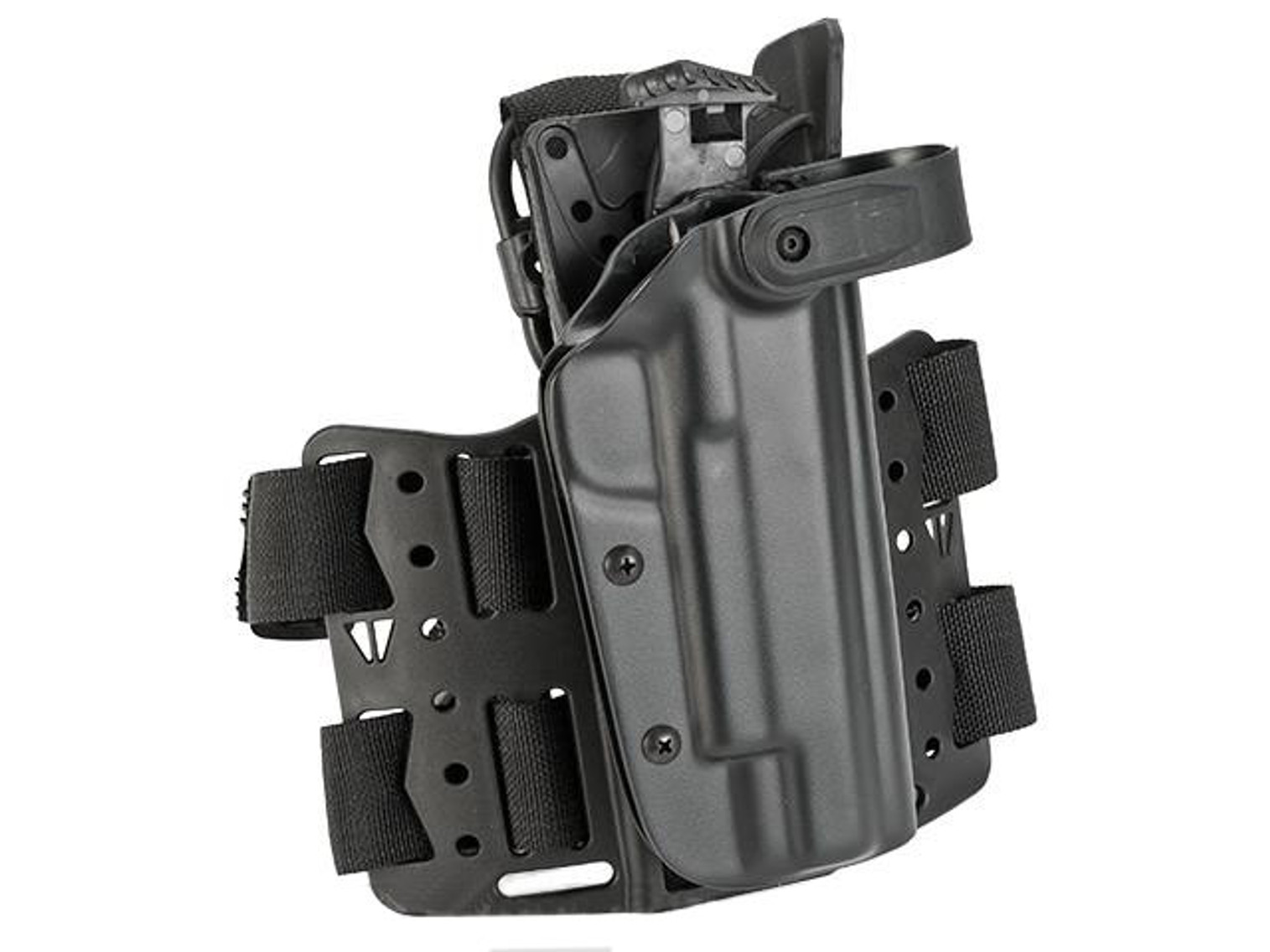 Blade-Tech WRS Level II Duty Holster w/ Thigh Rig - 1911 5" (Right Hand - Black)