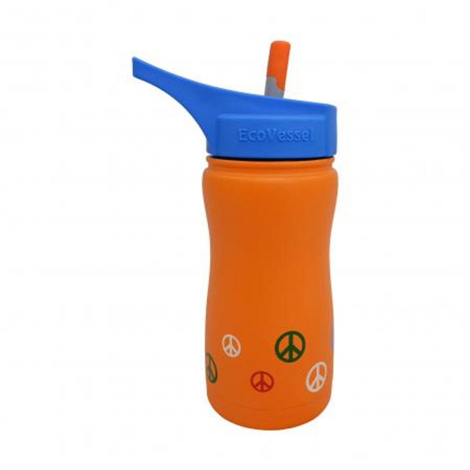 Eco Vessel Frost Insulated Bottle - 13oz. - Orange Peace