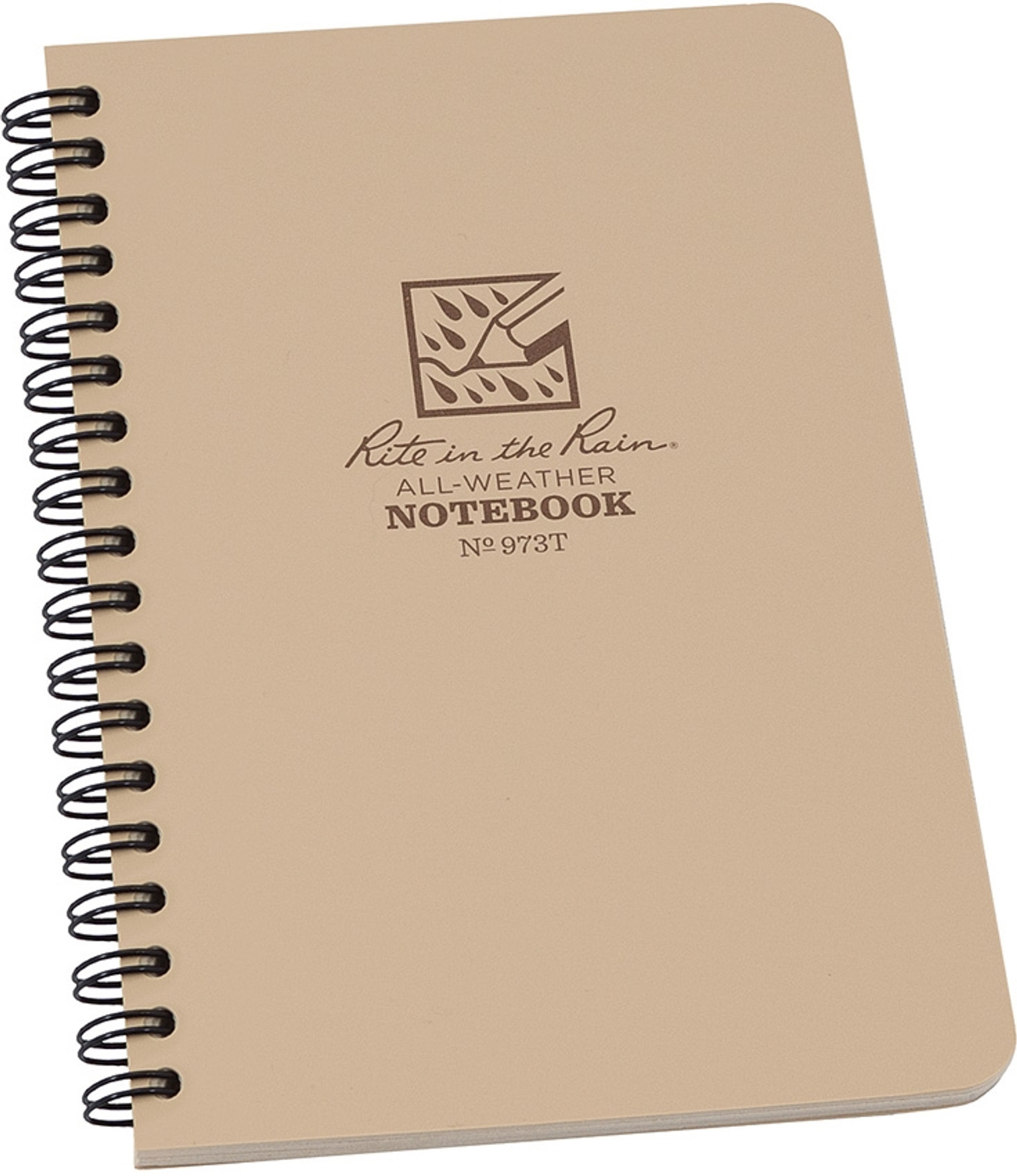 Side Spiral Notebook Tan