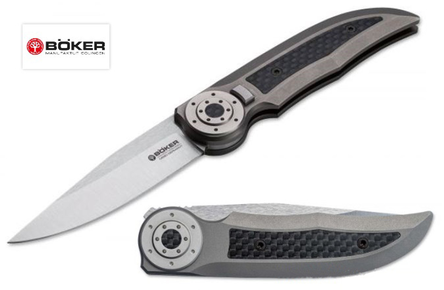 Boker Germany 110652 Tucan Titanium Handle Folding Knife N690