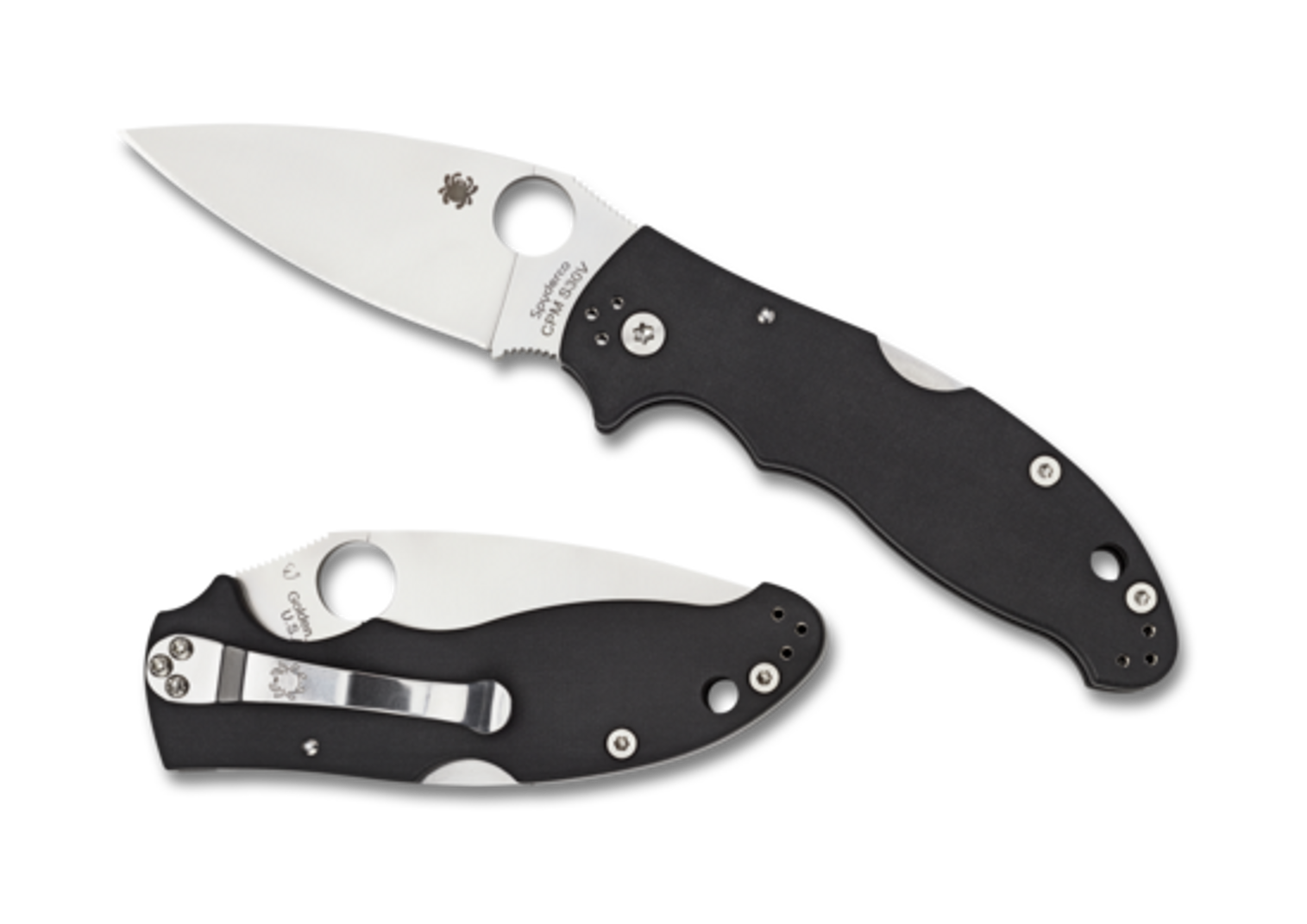 Spyderco C101MBGP2 Manix 2 Mid Back Lock S30V Fine G-10