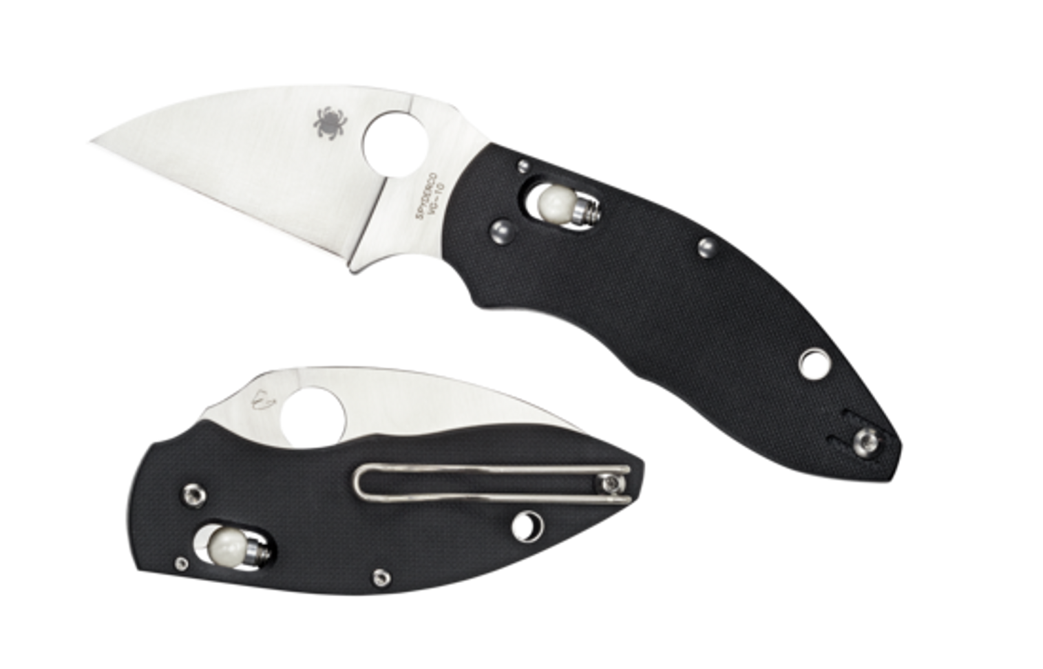 Spyderco C219GP Q Ball Black G-10 Folding Knif