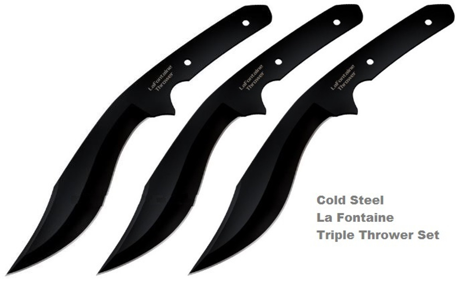 Cold Steel 80TLFZ La Fontaine Triple Thrower Set