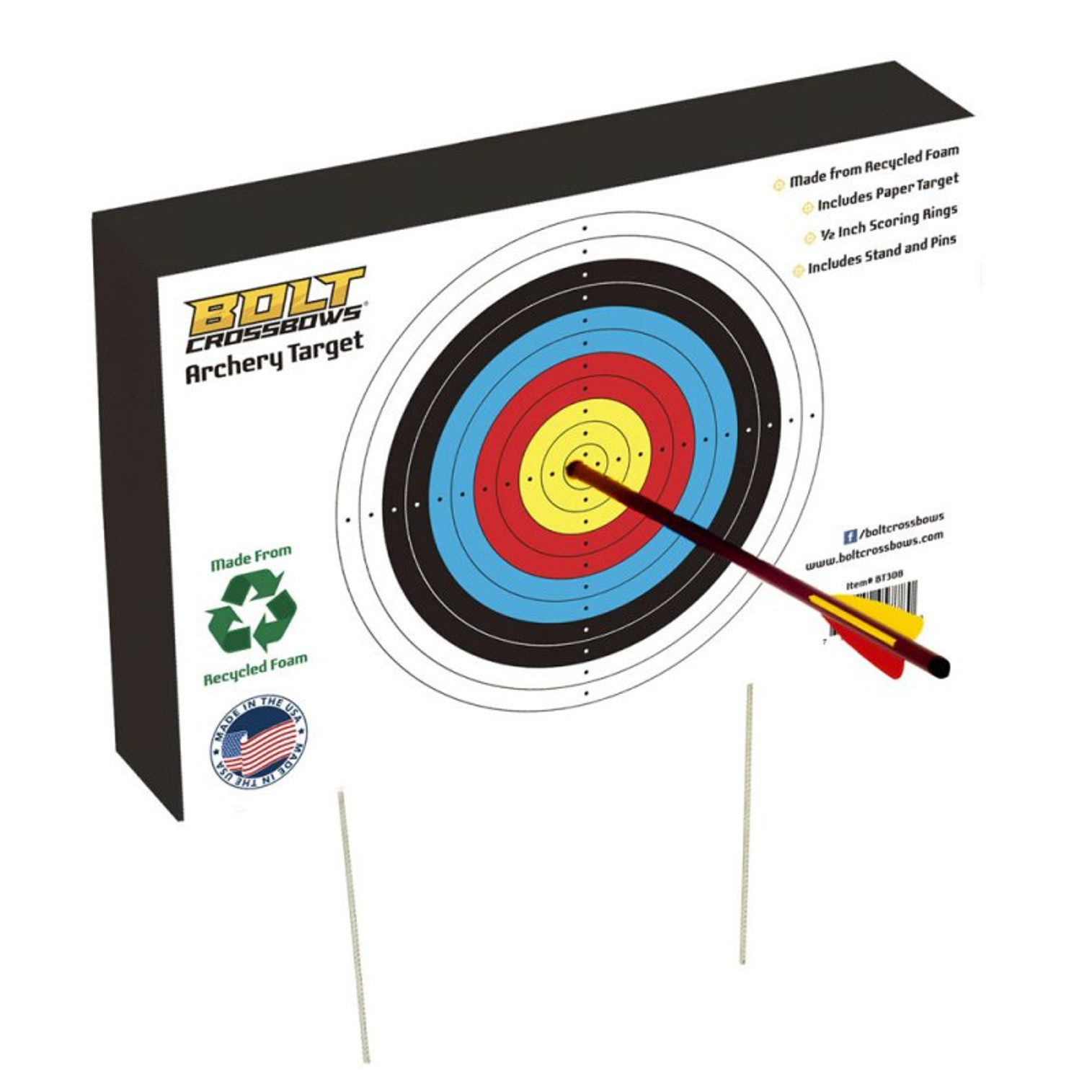 BOLT Crossbows 12” x 18” Archery Target