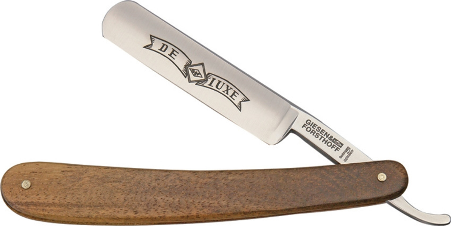 Straight Razor Walnut Wood