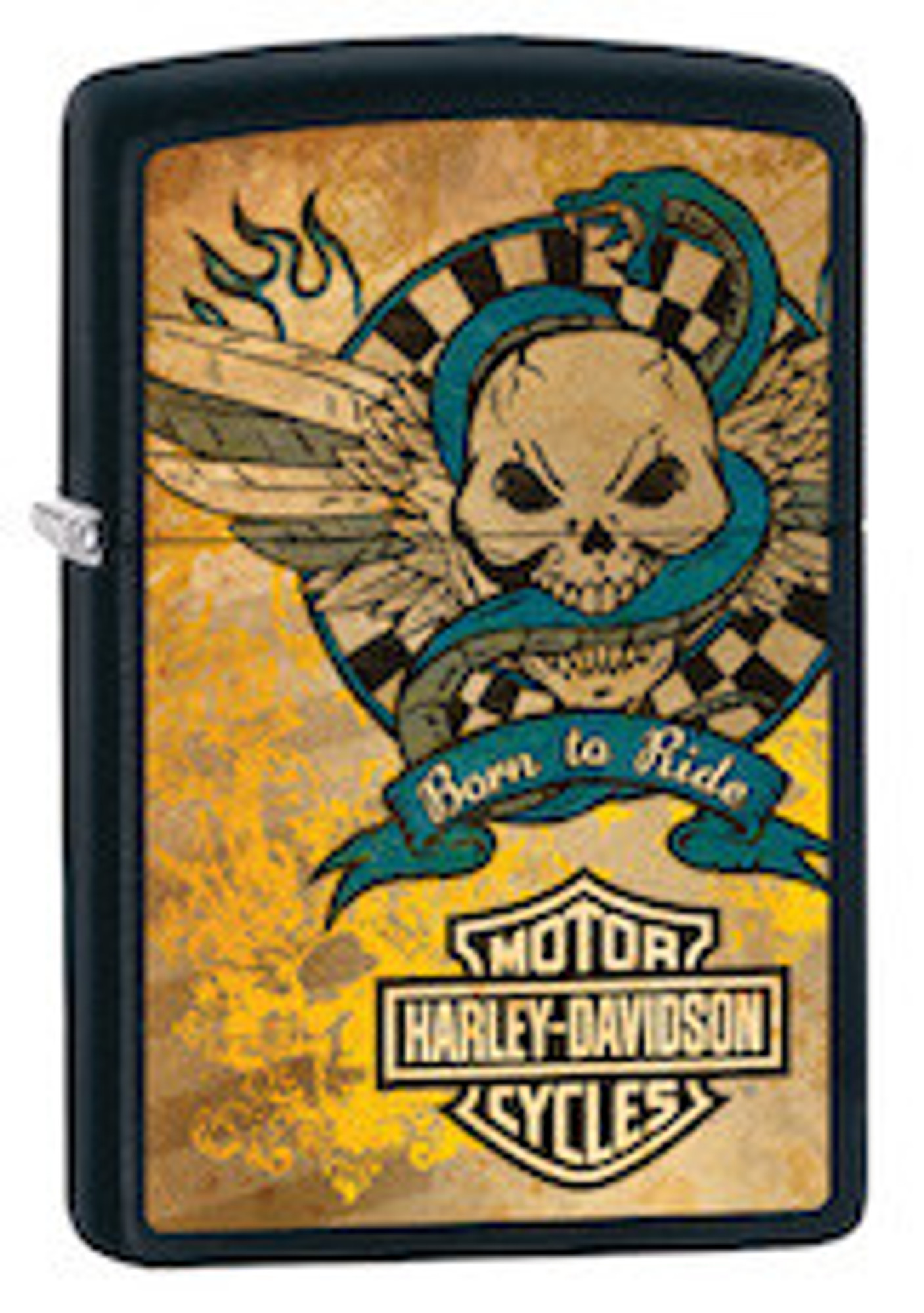 Zippo 218 Harley Davidson Skull
