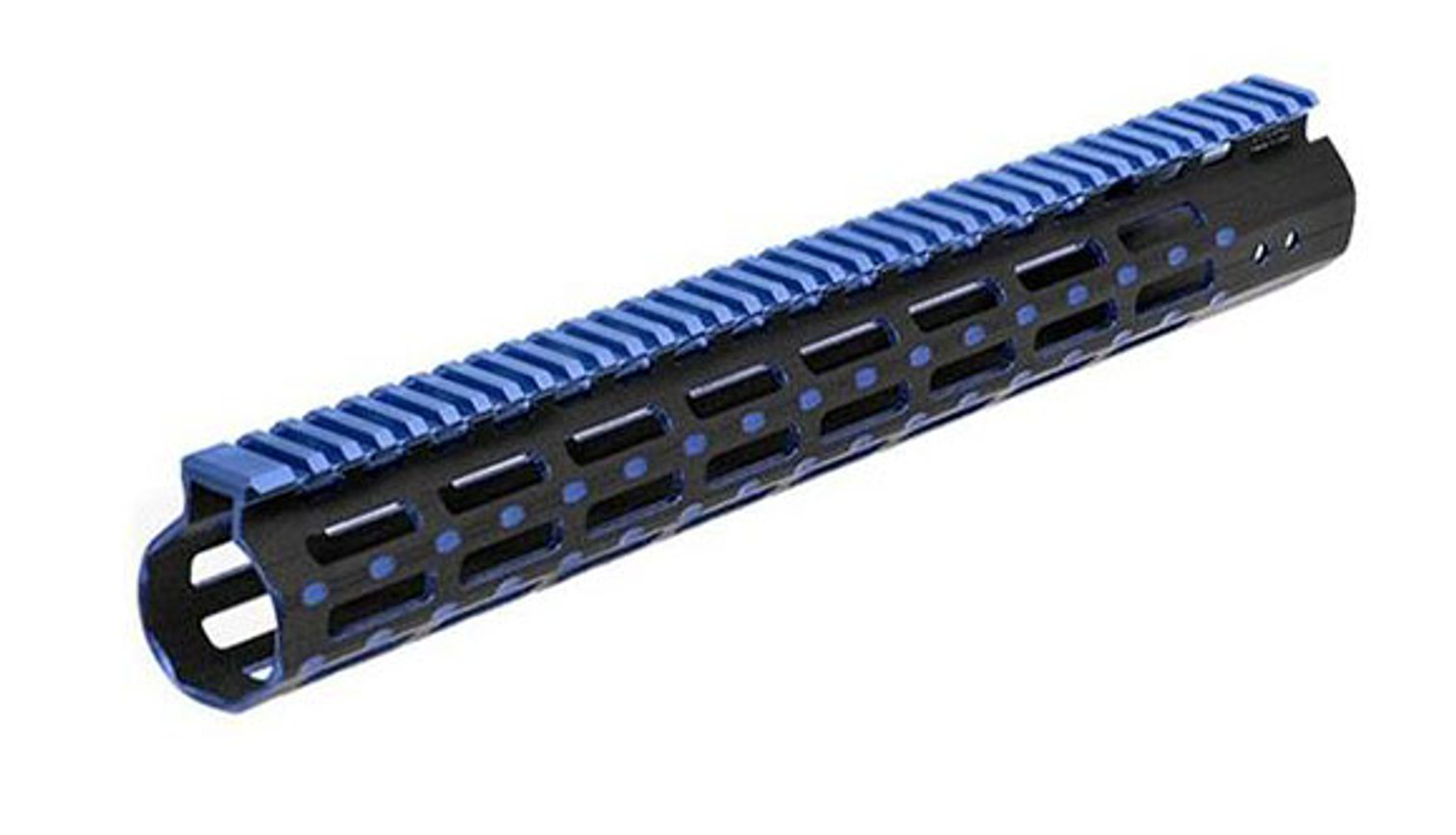 UTG Pro M-LOK® AR15 15" Super Slim Rail (Color: Black & Blue 2-Tone)