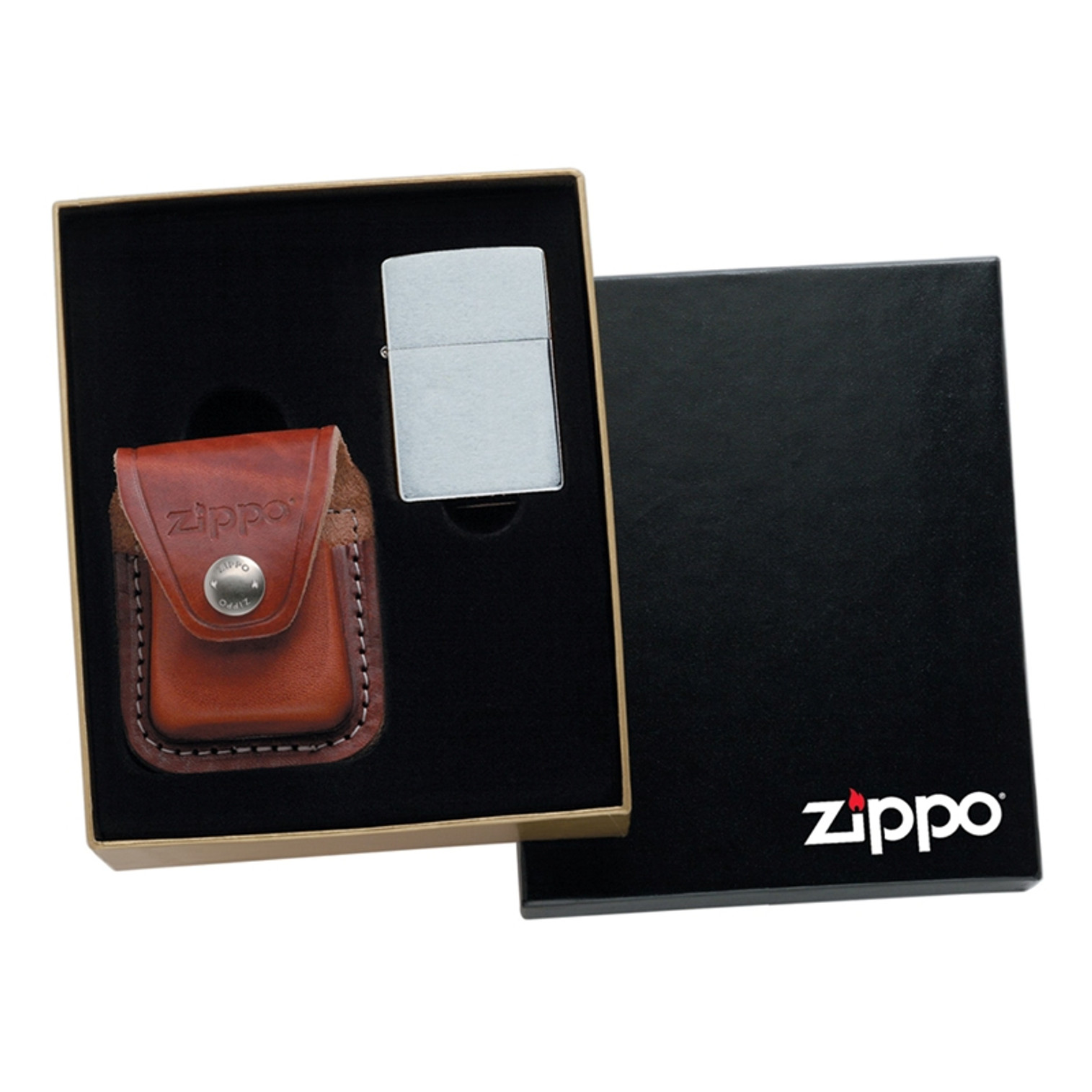 Zippo Leather Lighter Pouch Gift Set