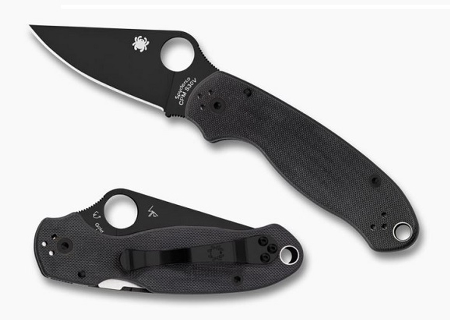 Spyderco C223GPBK Paramilitary 3 Black G10 With Black S30V Blade