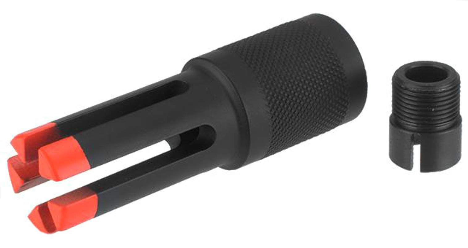 ICS Vortex Style Flash Hider for ICS M14 Style AEGs (Negative)