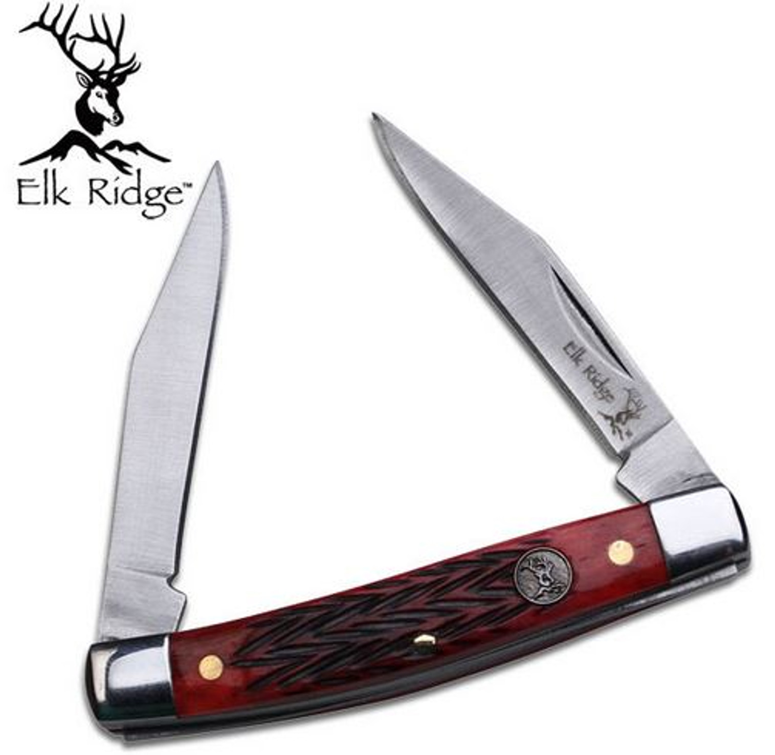 Elk Ridge ER211MRB Gentleman's Folder- Jigged Bone