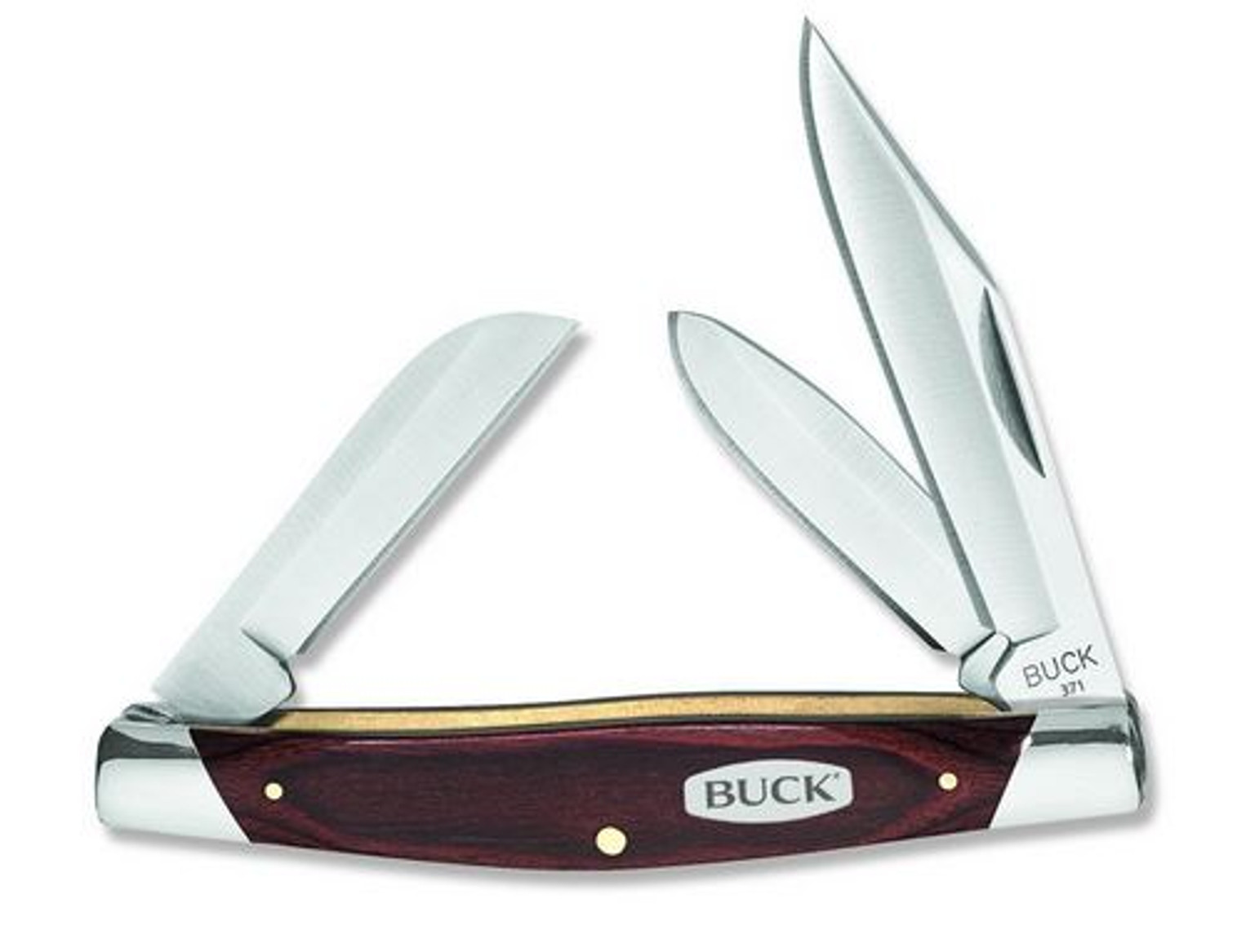 Buck Knives 0371BRS Stockman Woodgrain