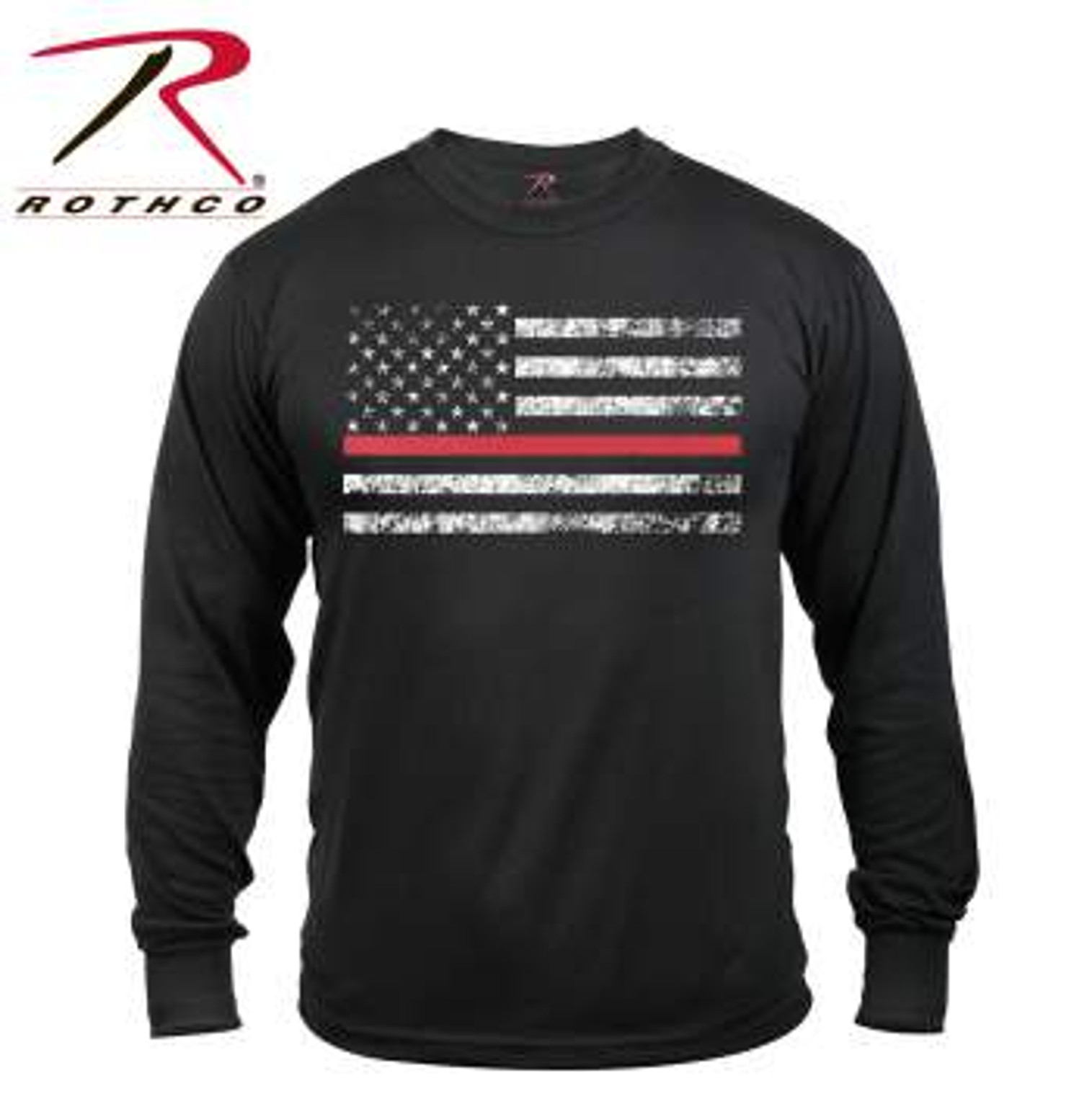 Rothco Thin Red Line Long Sleeve T-Shirt