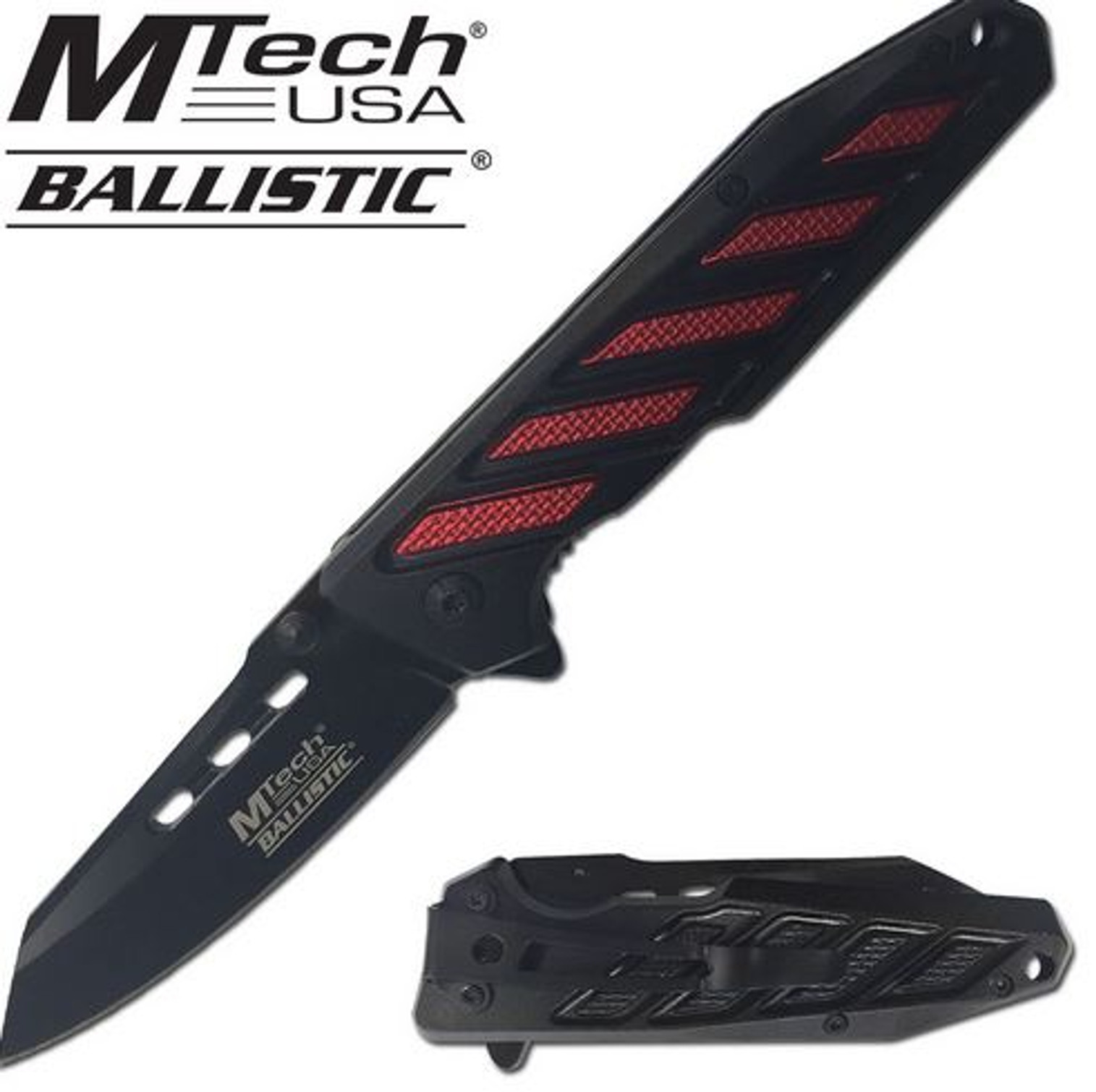 MTech A900BR Reverse Assisted Open - Red