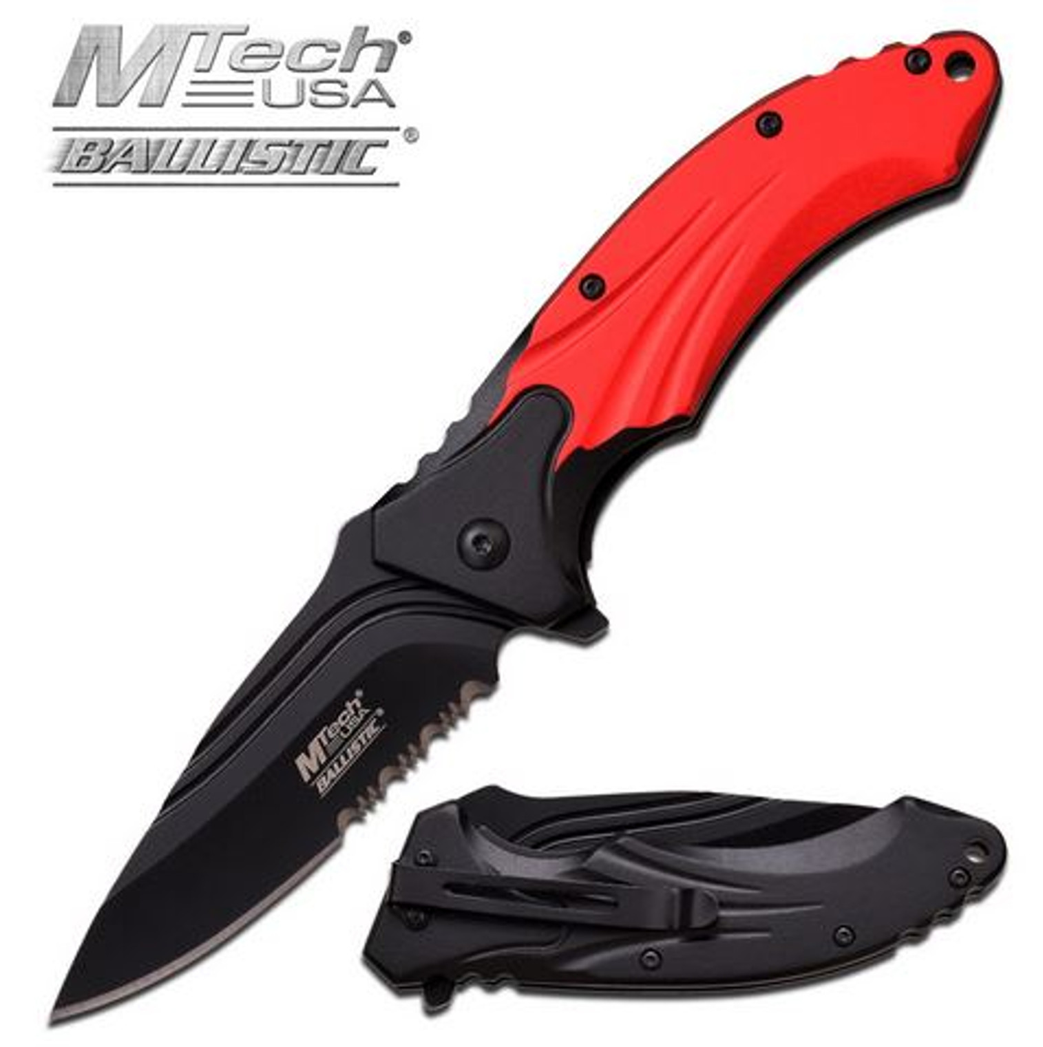 MTech A902RD Sweep Assisted Open Folder - Red