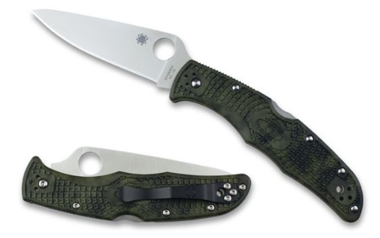 Spyderco Endura 4 Zome Green Folding Knife C10ZFPGR