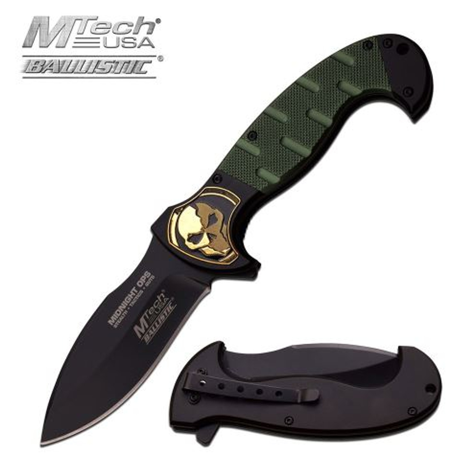 Mtech MTA876GN Folding Knife Assisted Opening