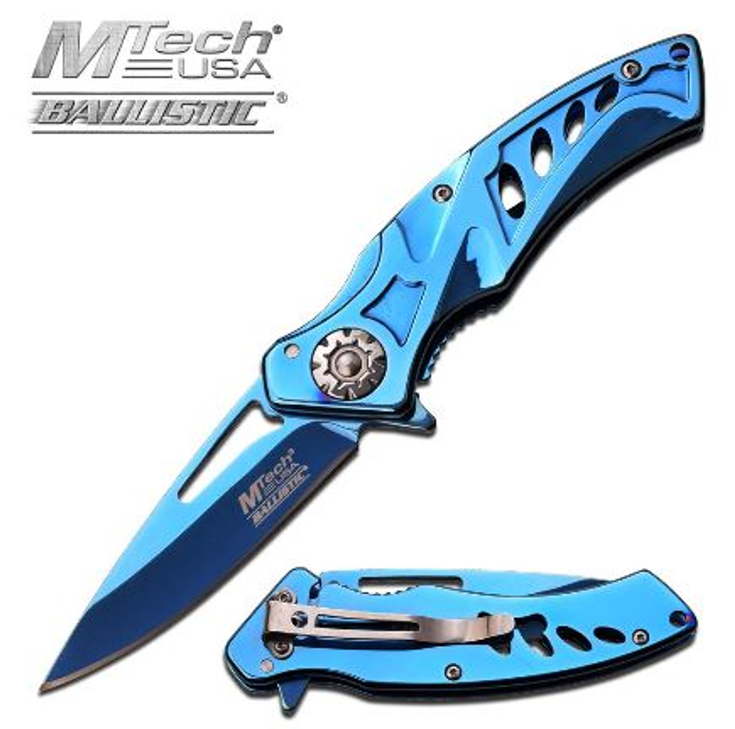 Mtech MTA917BL Folding Knife Assisted Opening