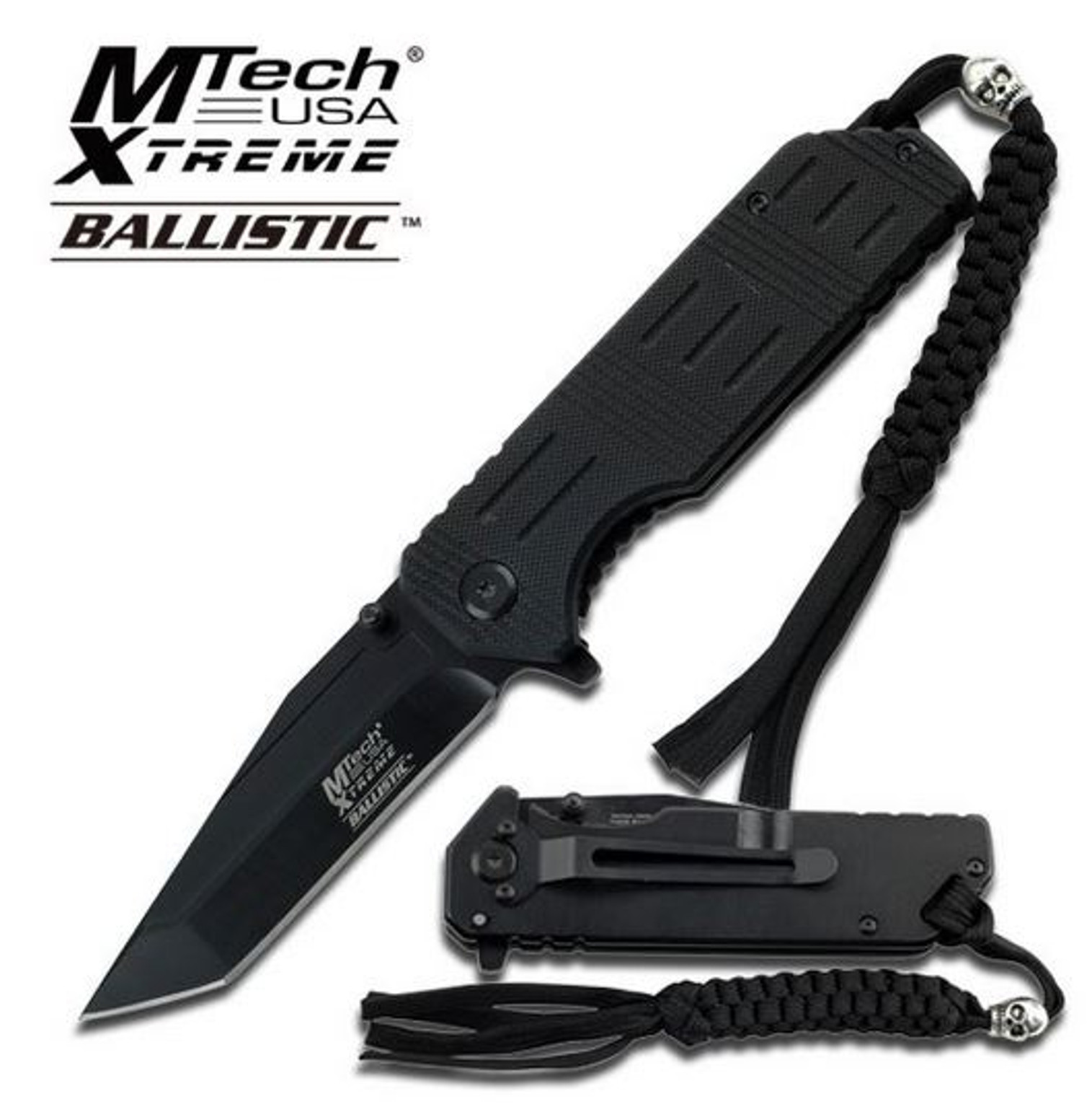 MTech Xtreme A802 Tanto Assisted Open w/ Lanyard