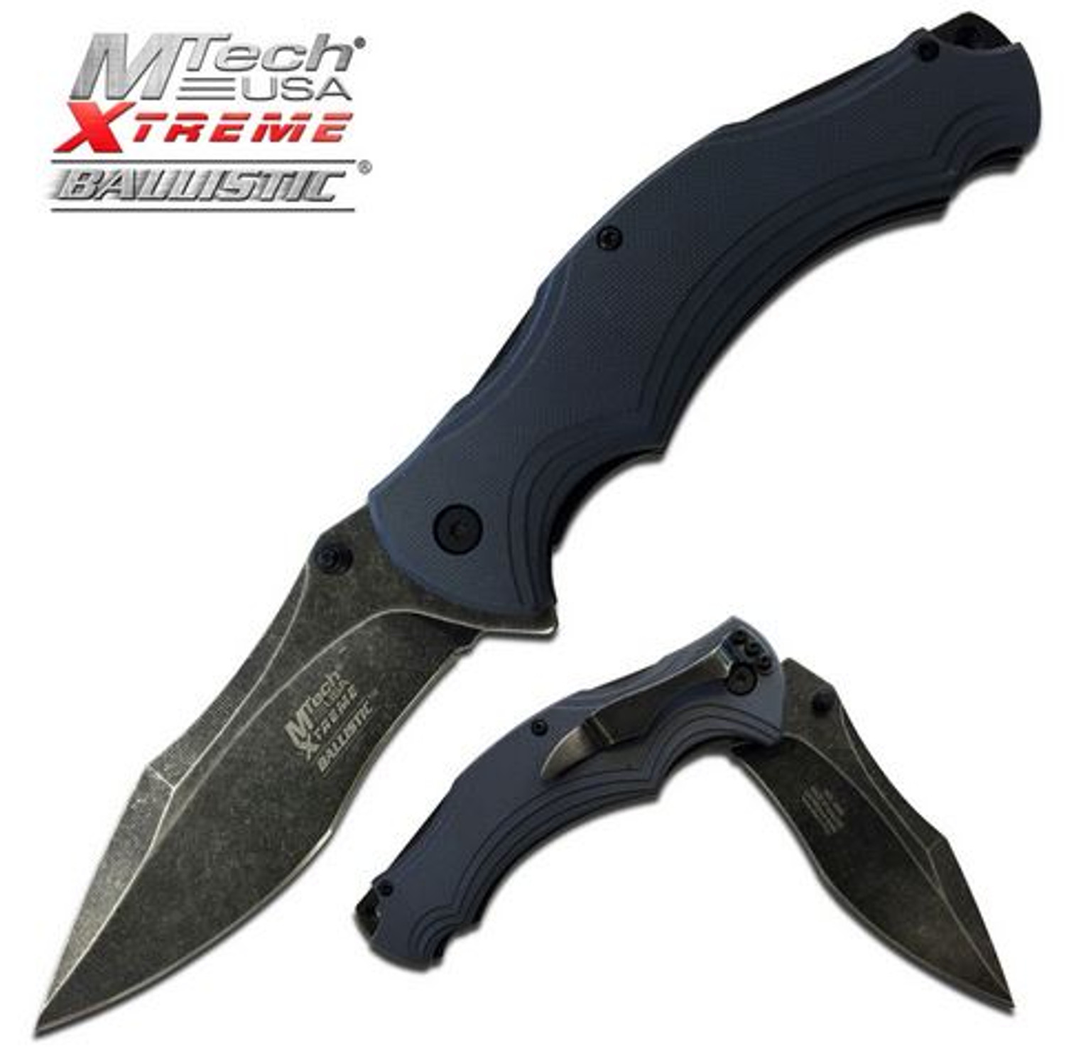 MTech Xtreme A840GY Stonewash Assisted Open -Grey
