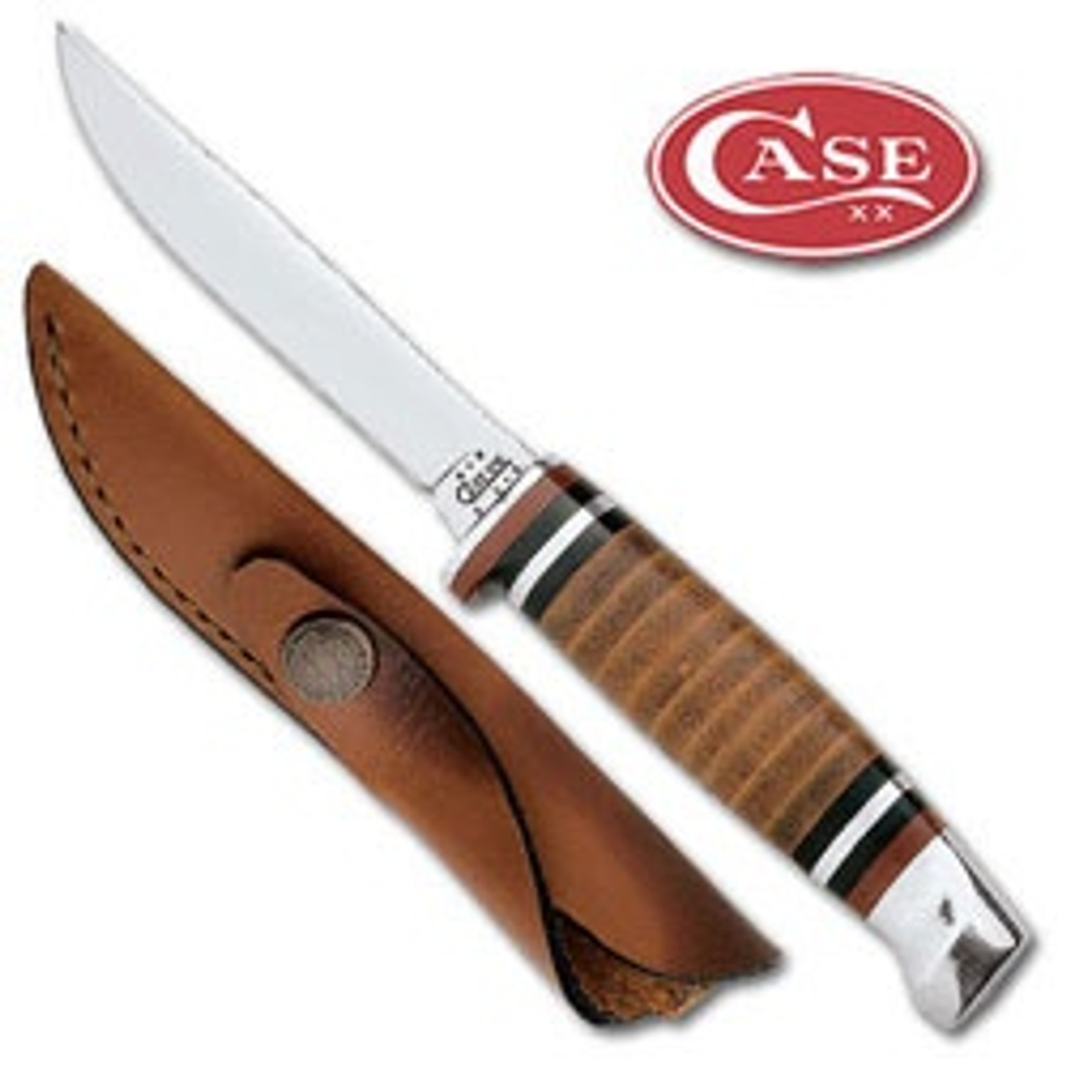 Case 9 1/2" Leather Hunter Knife