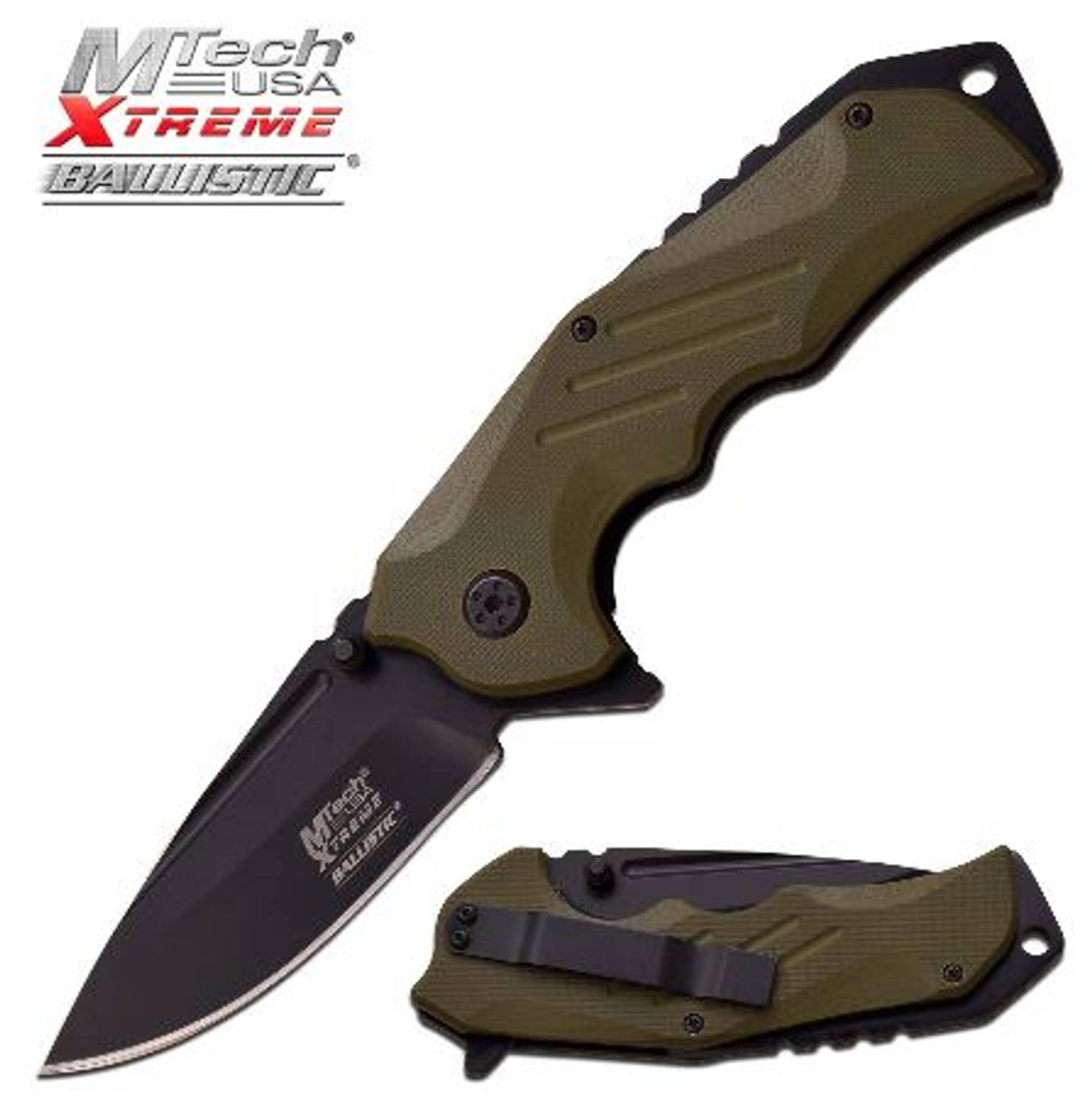 Mtech Xtreme MXA848GN Folding Knife Assisted Opening