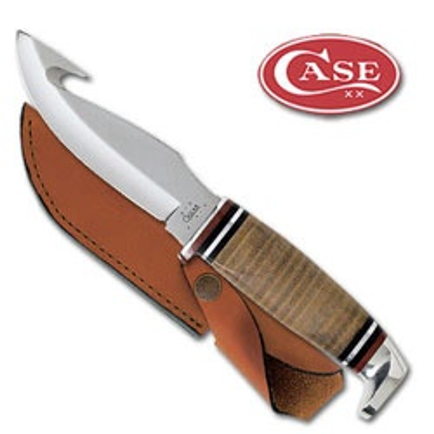 Case Leather Gut Hook Hunter Knife