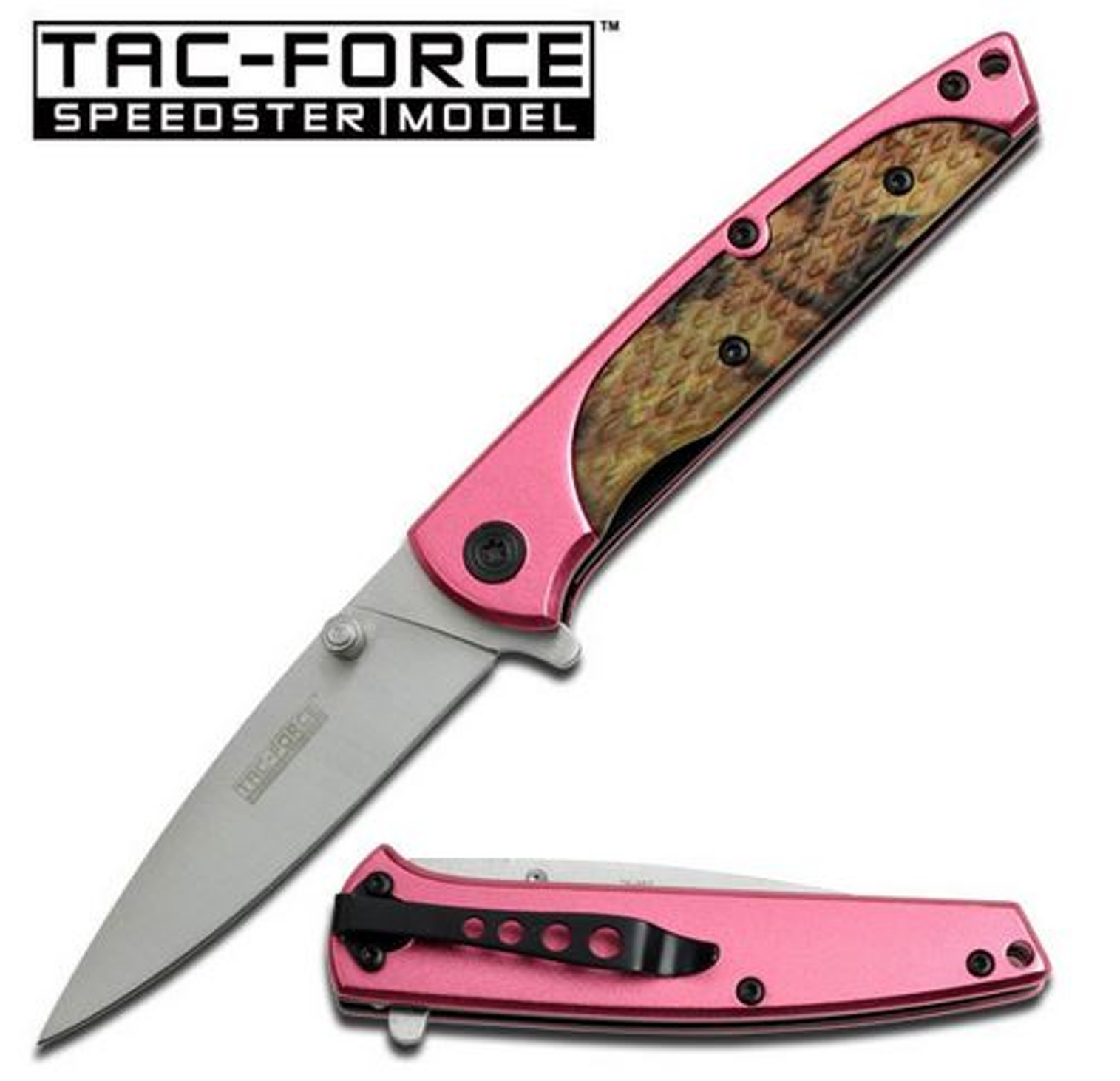Tac Force 657CA Slim Pink Camo Assisted Open