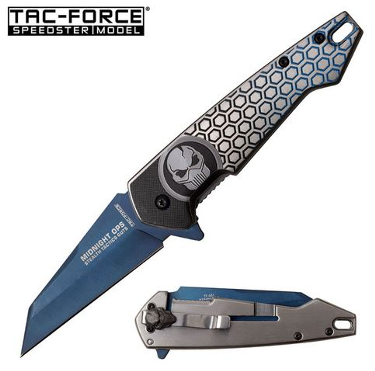 Tac Force TF951BL Midnight Ops Reverse Tanto Blue