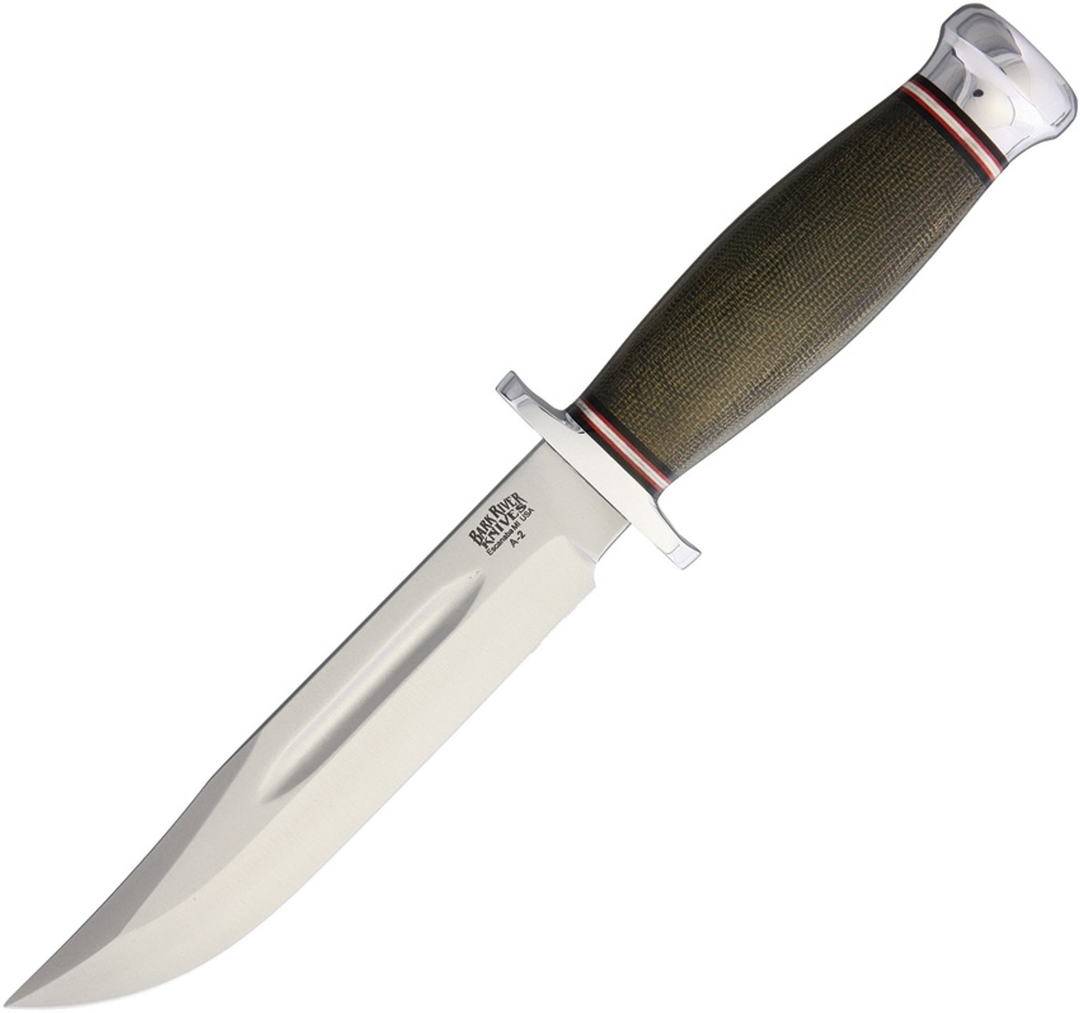 Bark River 8211MGC Boone II - Green Canvas Micarta