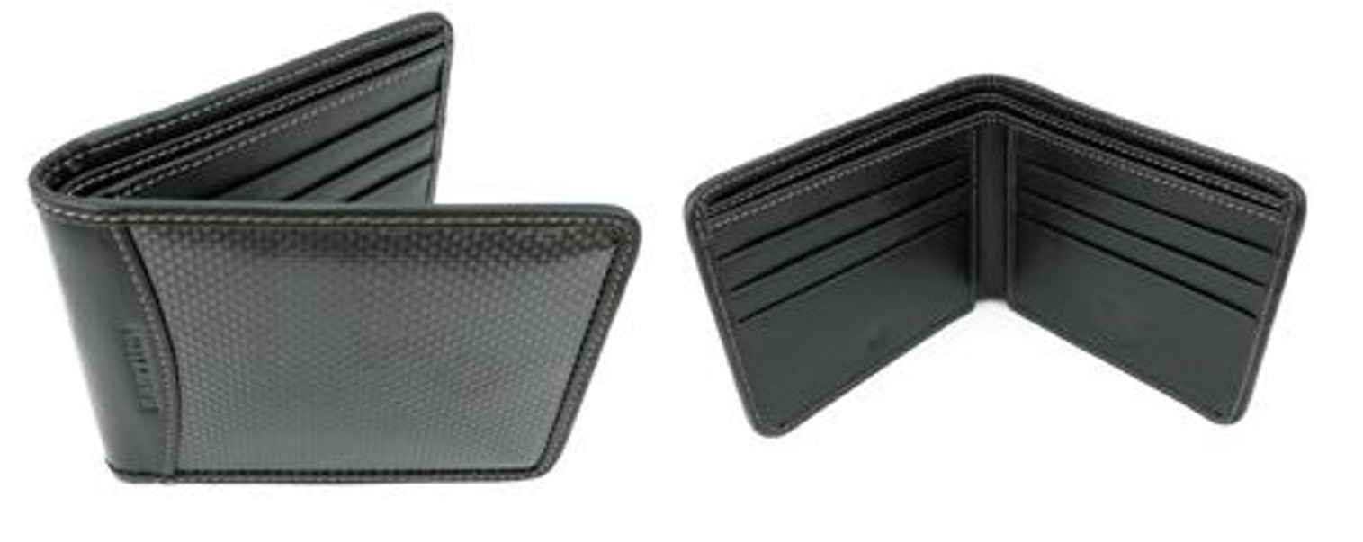 Bastion Pure Carbon Fiber and Leather RFID Wallet