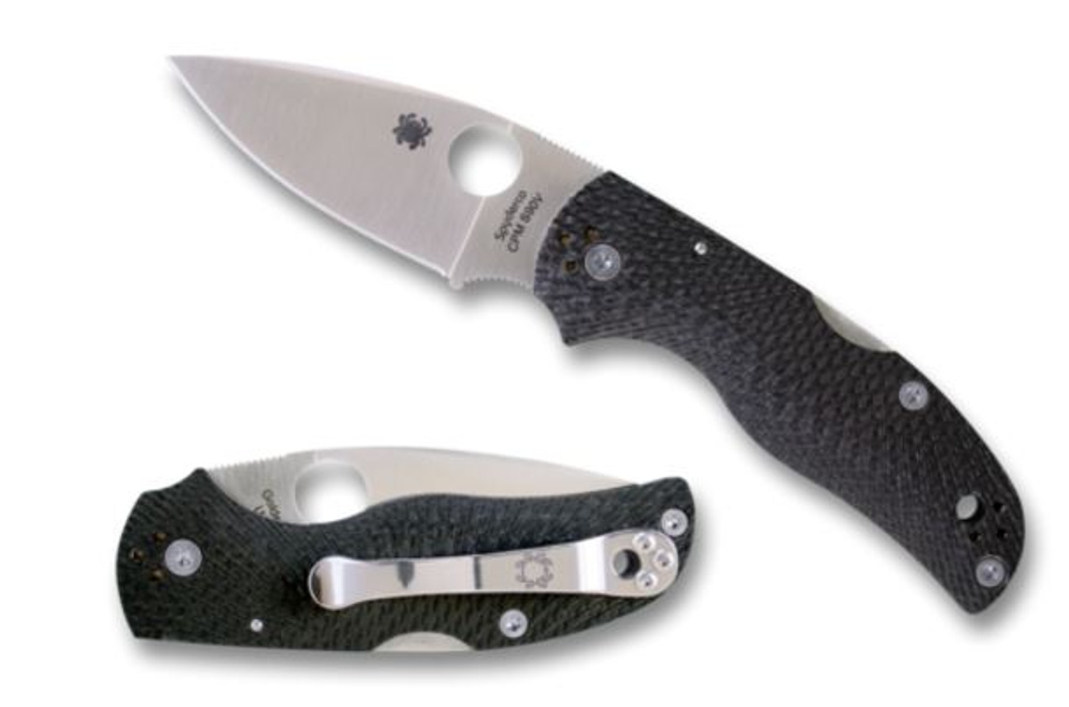 Spyderco C41CFFP5 Native 5 Fluted Carbon Fiber S90V