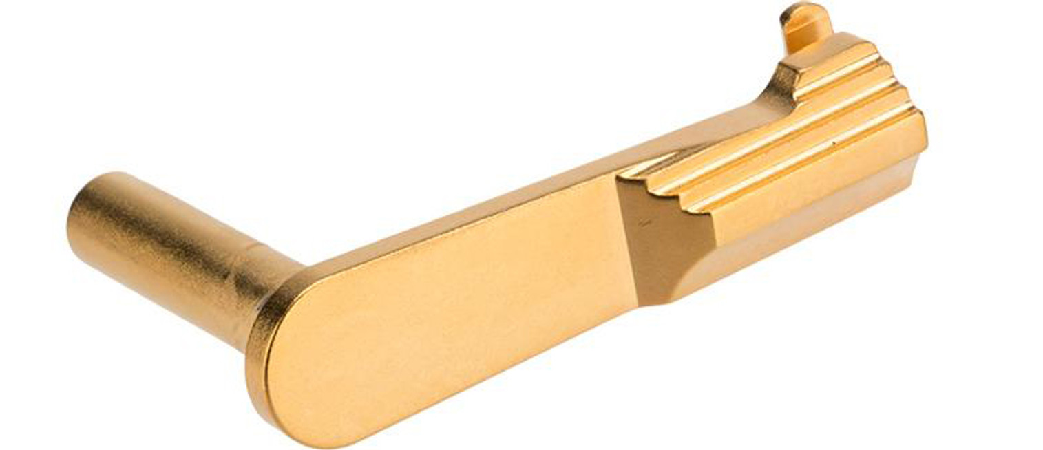 Airsoft Masterpiece Steel Slide Stop - Type 2 (Color: Gold)