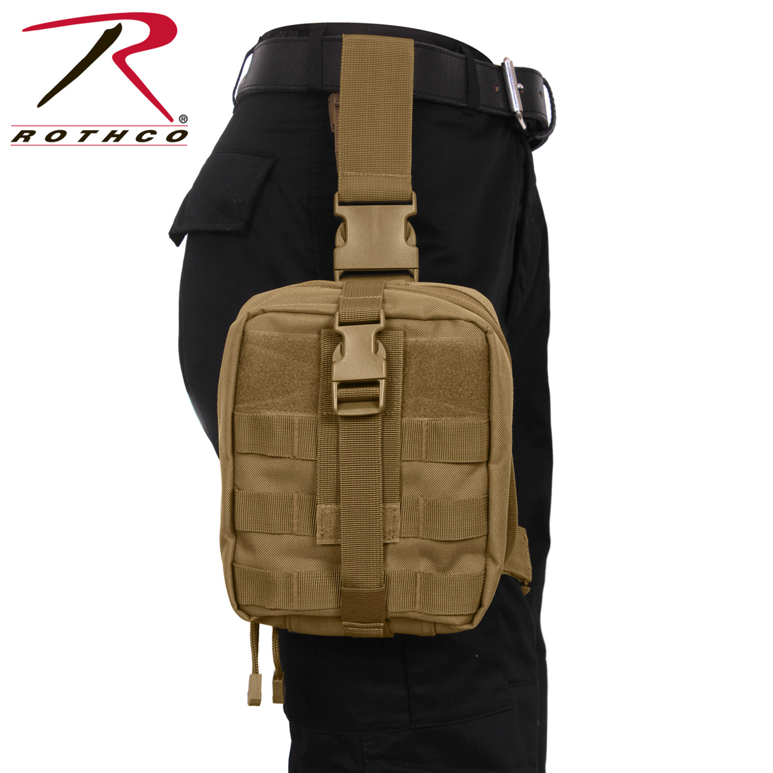 Rothco Drop Leg Medical Pouch - Coyote Brown