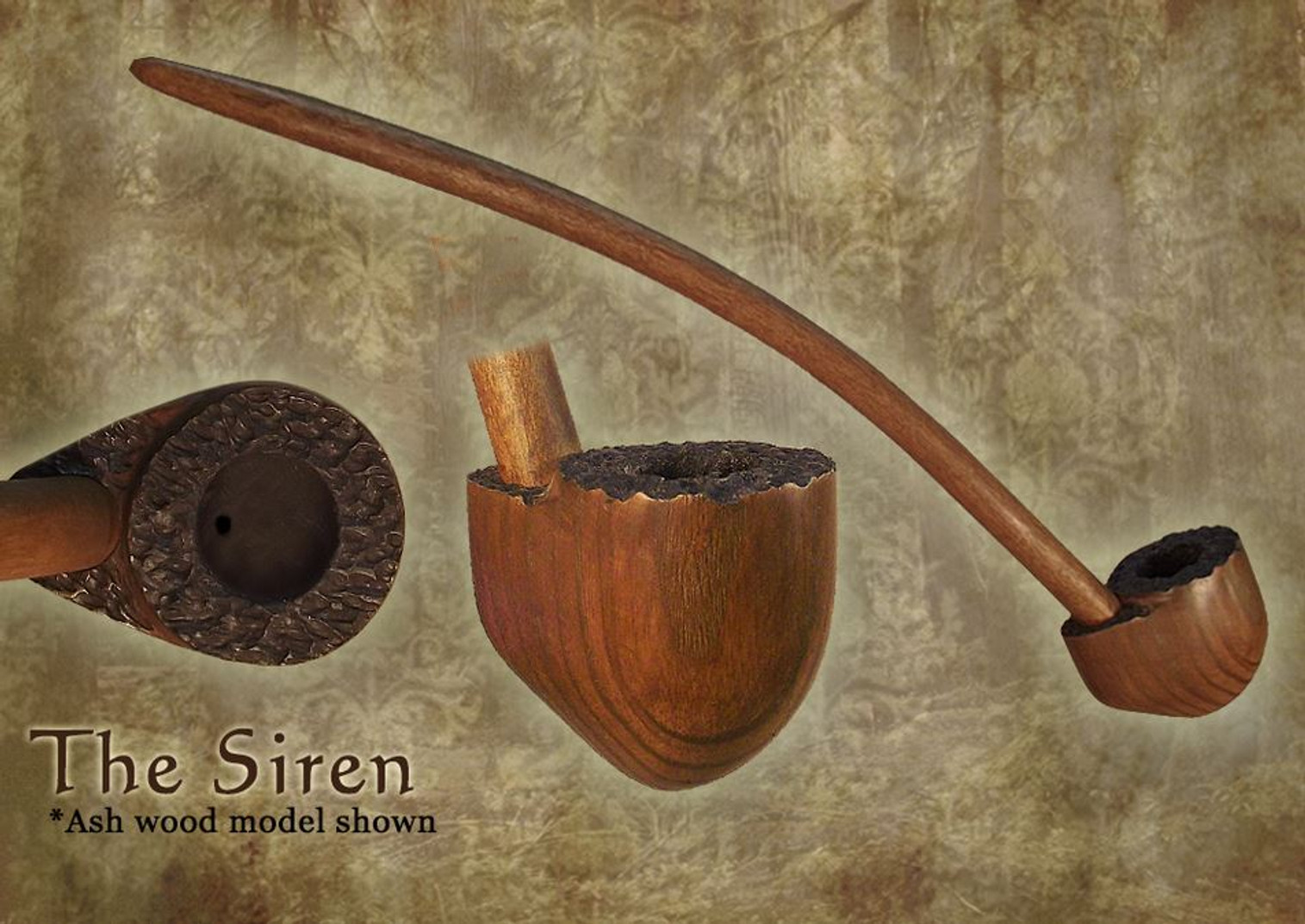MacQueen Pipes 'The Siren' - Ash Wood