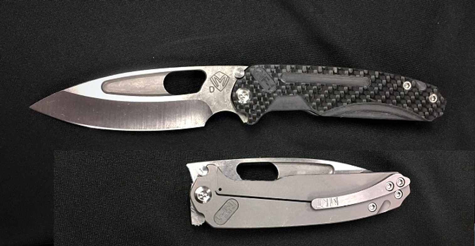 Medford Infraction Folder Tumble Finish D2 - Carbon Fiber