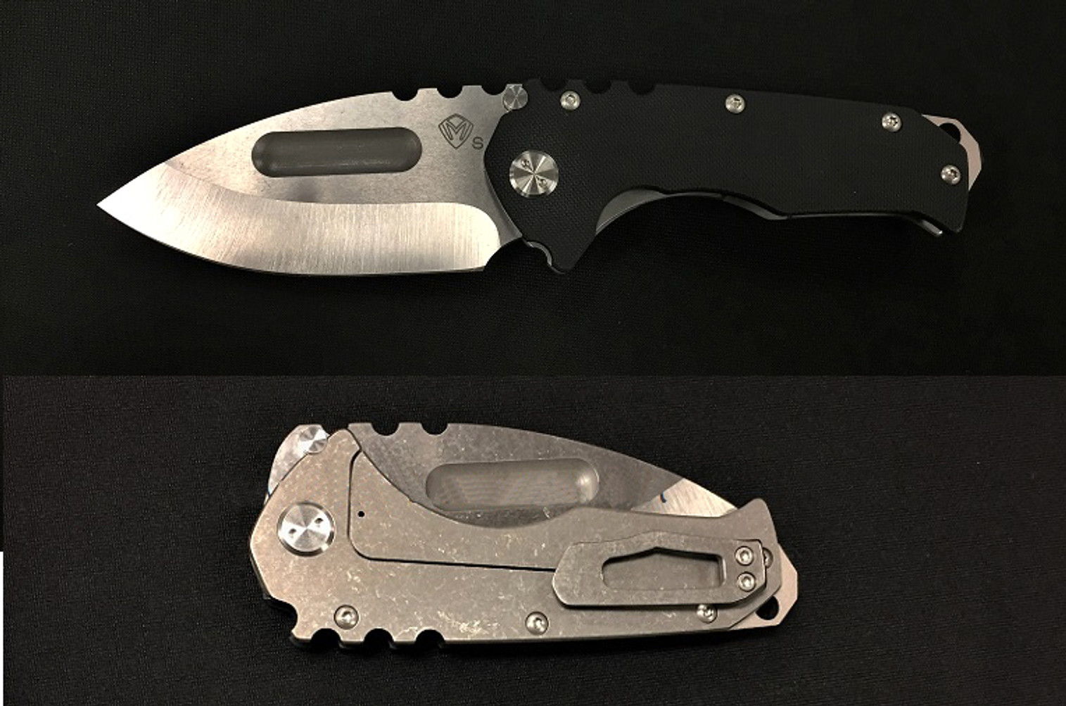 Medford Praetorian G Drop Point S35VN Tumble- Black G10